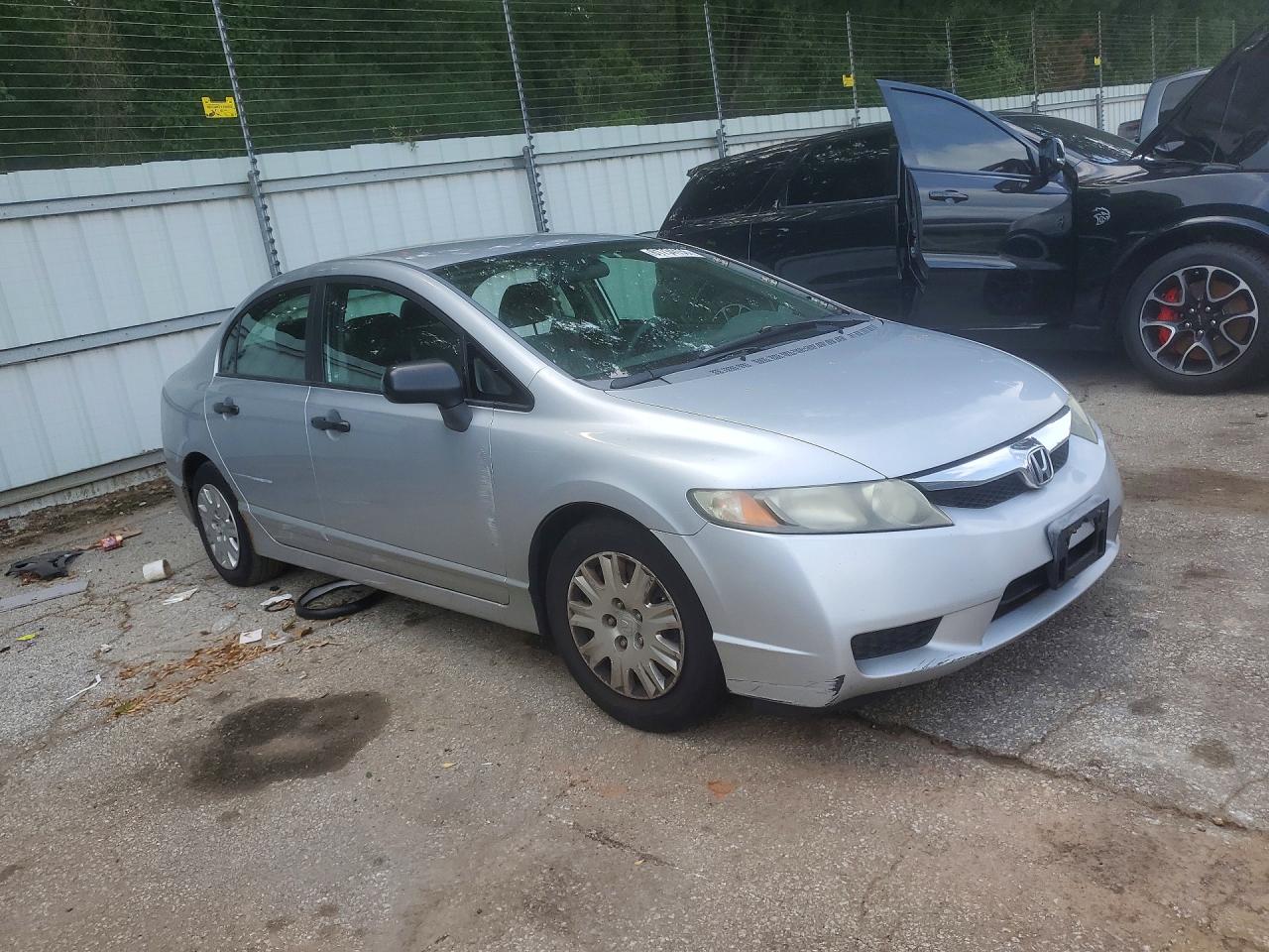 2009 Honda Civic Vp Silver vin: 19XFA16379E035606