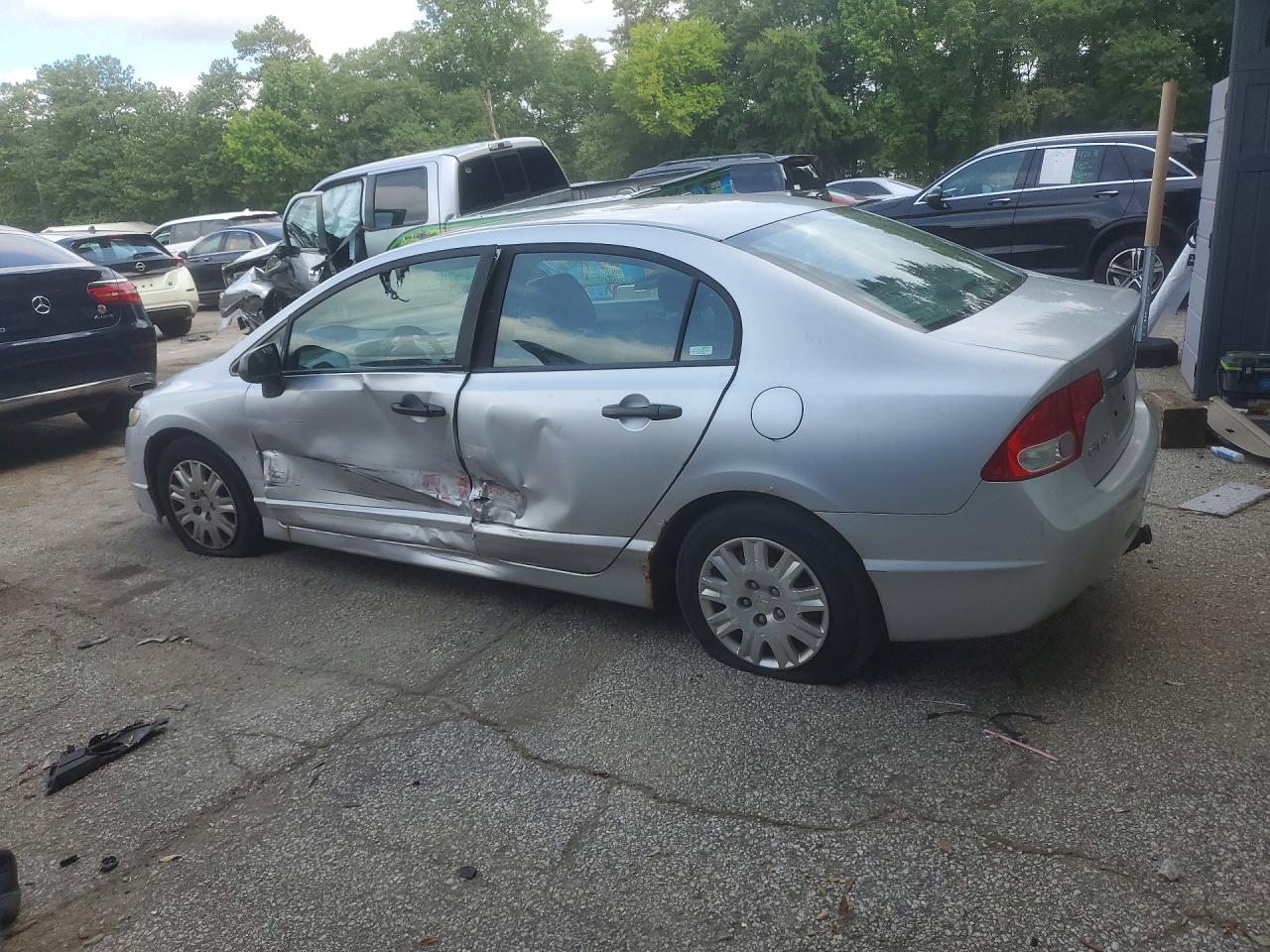 2009 Honda Civic Vp Silver vin: 19XFA16379E035606