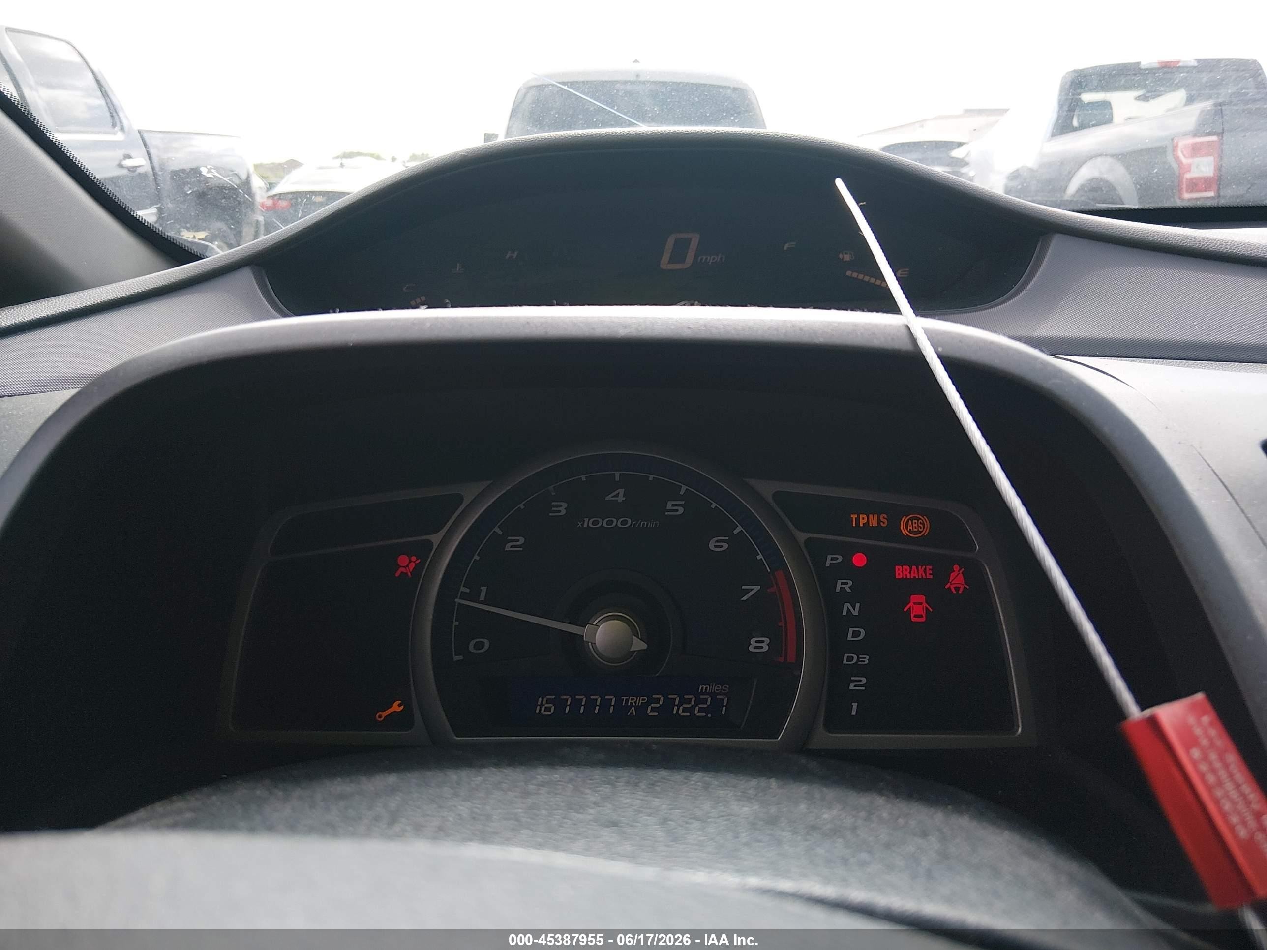 2009 Honda Civic Vp Белый vin: 19XFA16399E031489