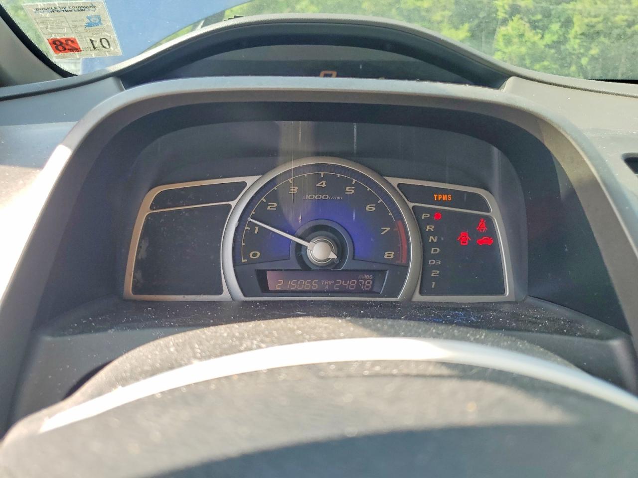 2009 Honda Civic Lx Blue vin: 19XFA16509E001900