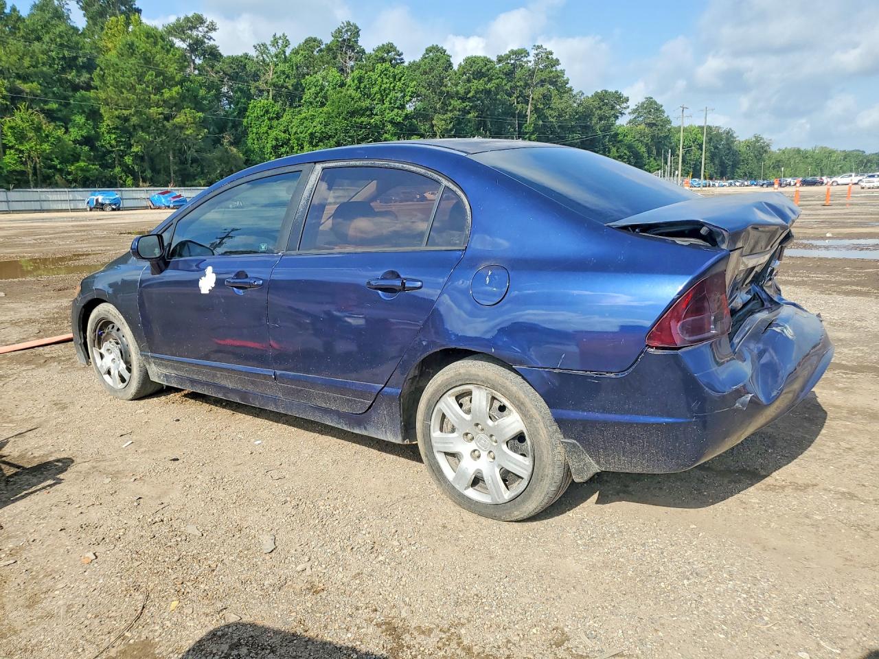 2009 Honda Civic Lx Blue vin: 19XFA16509E001900