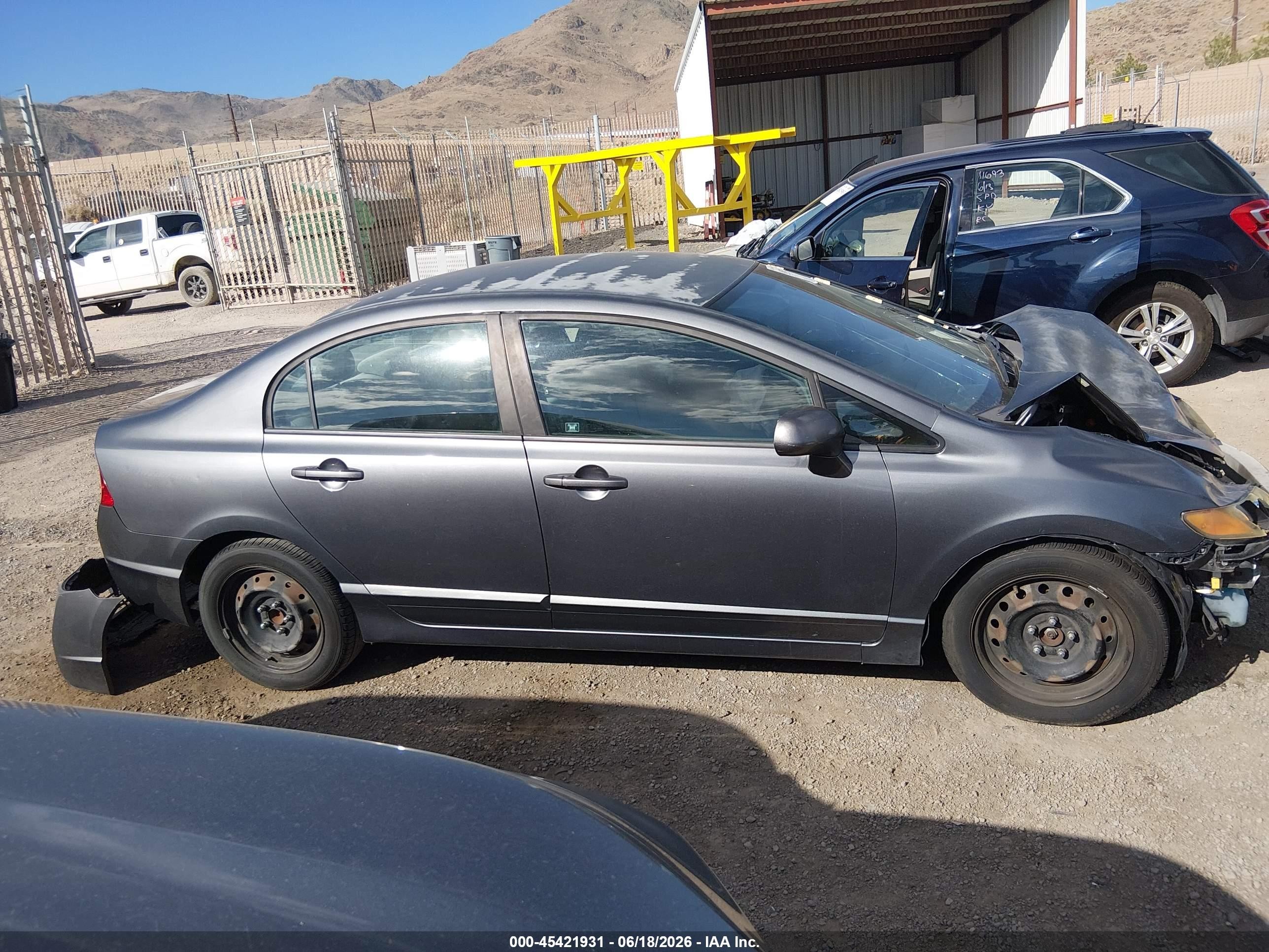 2009 Honda Civic Lx Gray vin: 19XFA16509E032287
