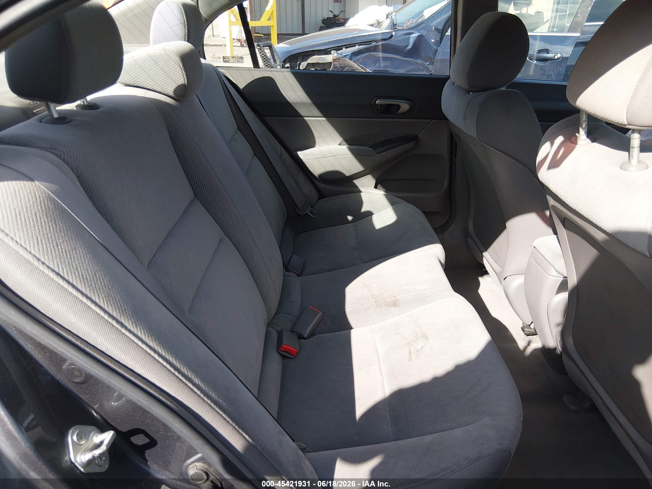 2009 Honda Civic Lx Gray vin: 19XFA16509E032287