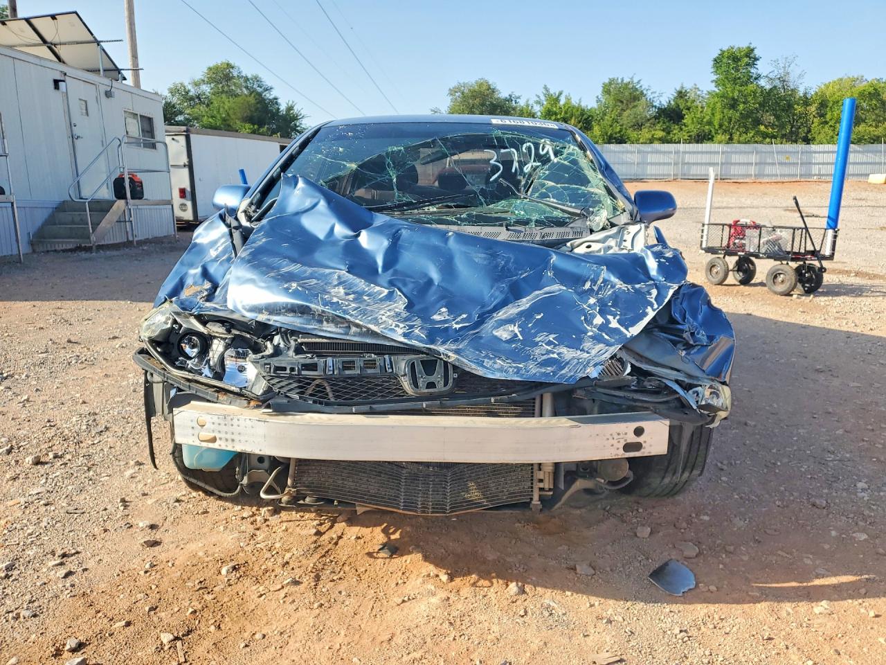 2009 Honda Civic Lx Blue vin: 19XFA16509E033729