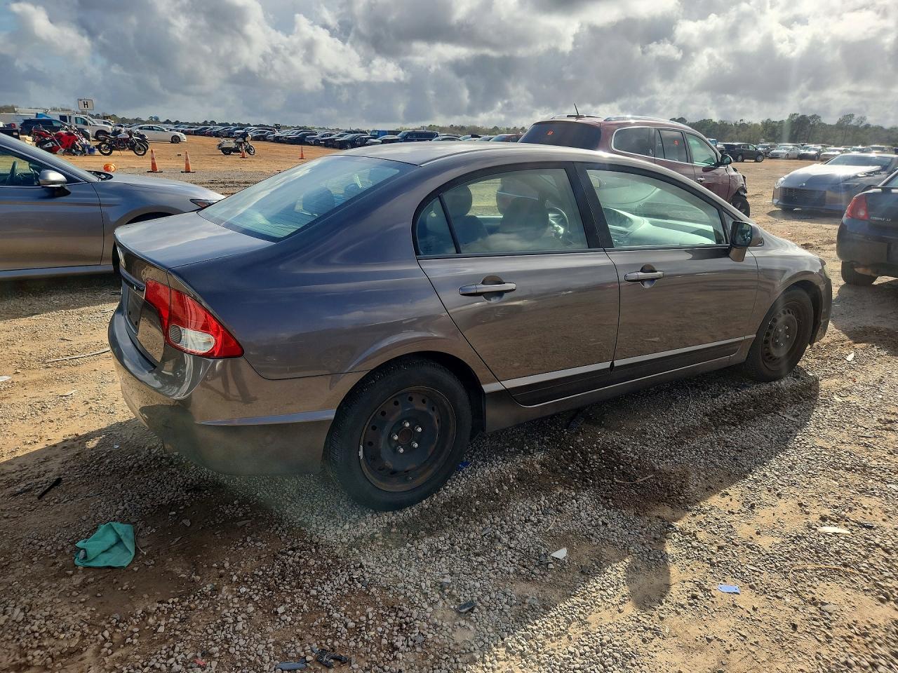 2009 Honda Civic Lx Gray vin: 19XFA16509E034850