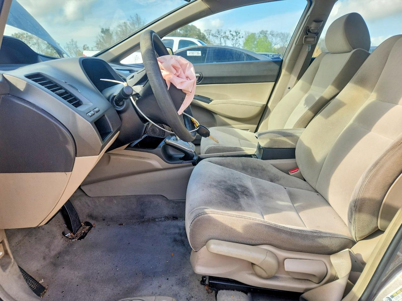 2009 Honda Civic Lx Gray vin: 19XFA16509E034850