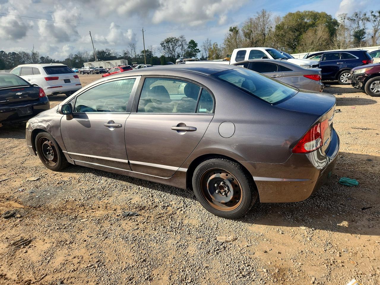 2009 Honda Civic Lx Gray vin: 19XFA16509E034850