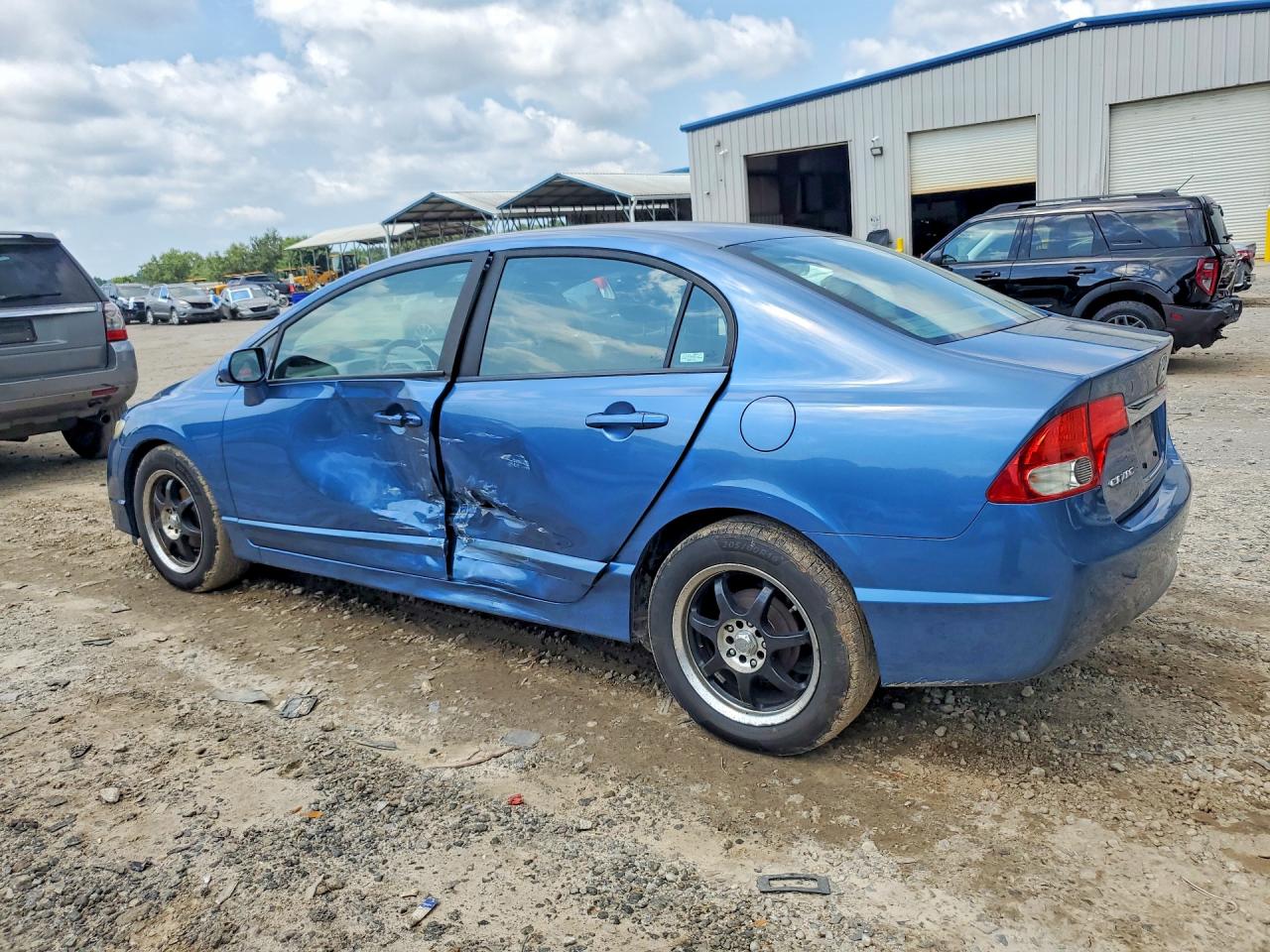 2009 Honda Civic Lx Синий vin: 19XFA16509E040146