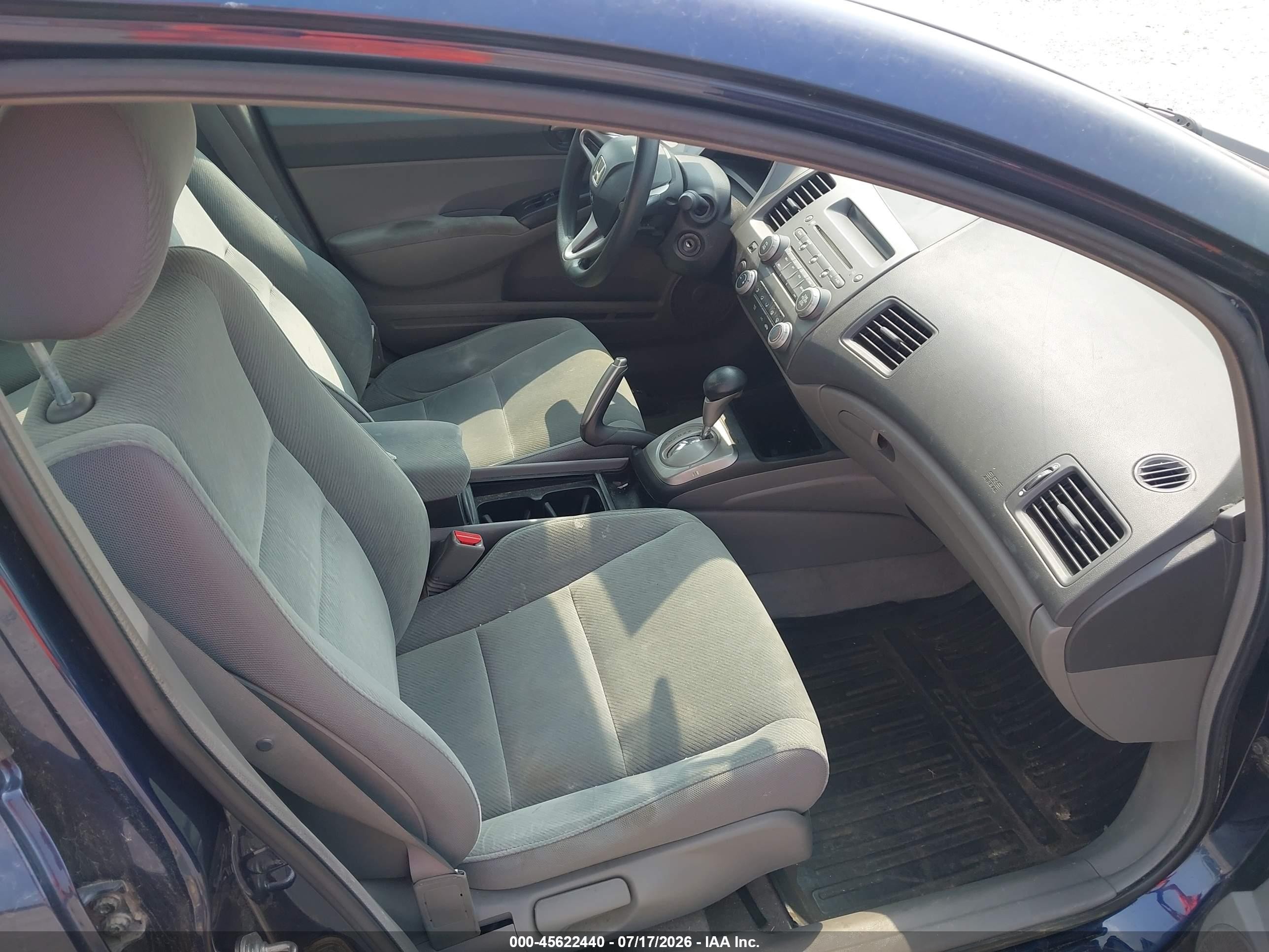 2009 Honda Civic Lx Синий vin: 19XFA16519E007642
