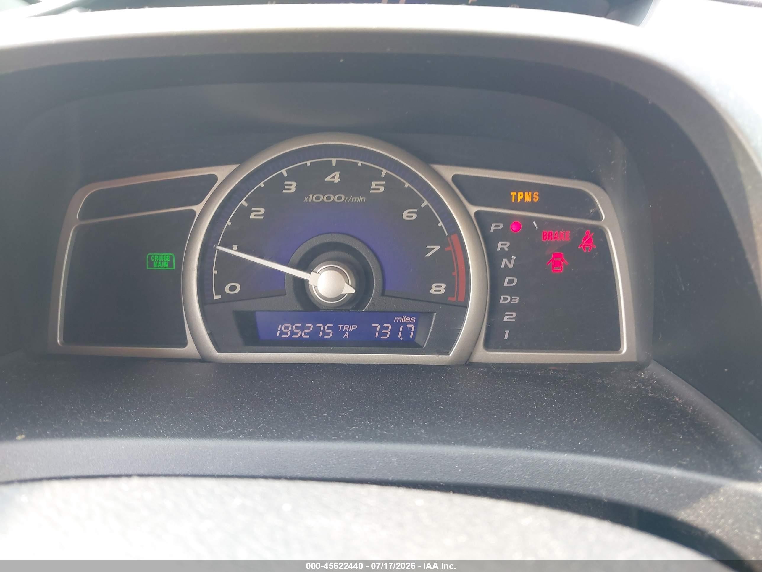 2009 Honda Civic Lx Синий vin: 19XFA16519E007642