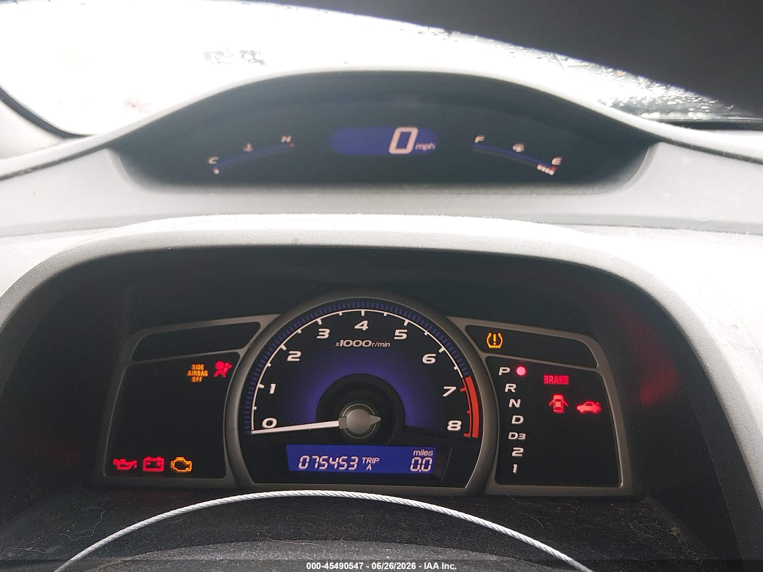 2009 Honda Civic Lx Blue vin: 19XFA16519E012341