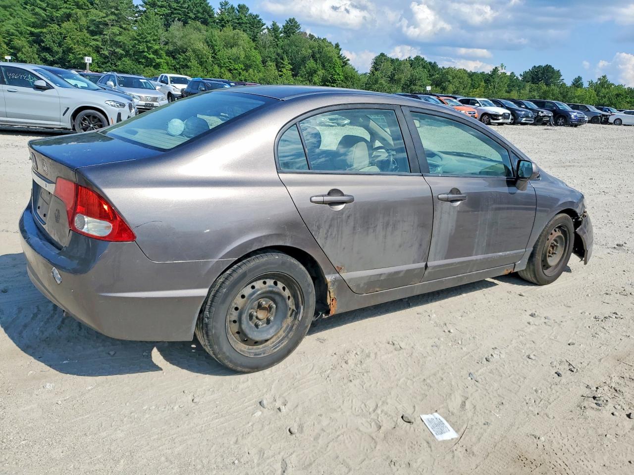 2009 Honda Civic Lx Gray vin: 19XFA16519E016907