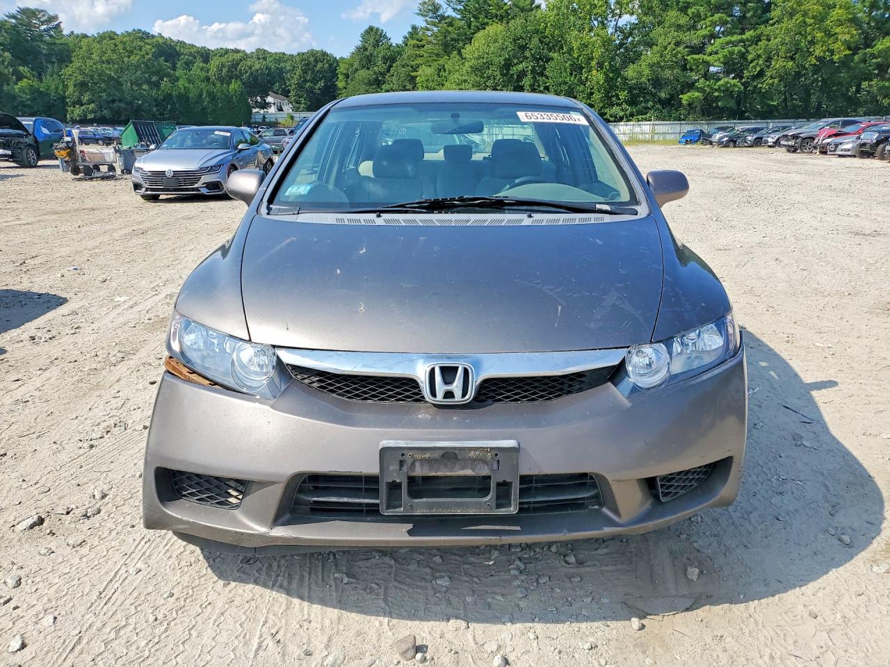 2009 Honda Civic Lx Gray vin: 19XFA16519E016907
