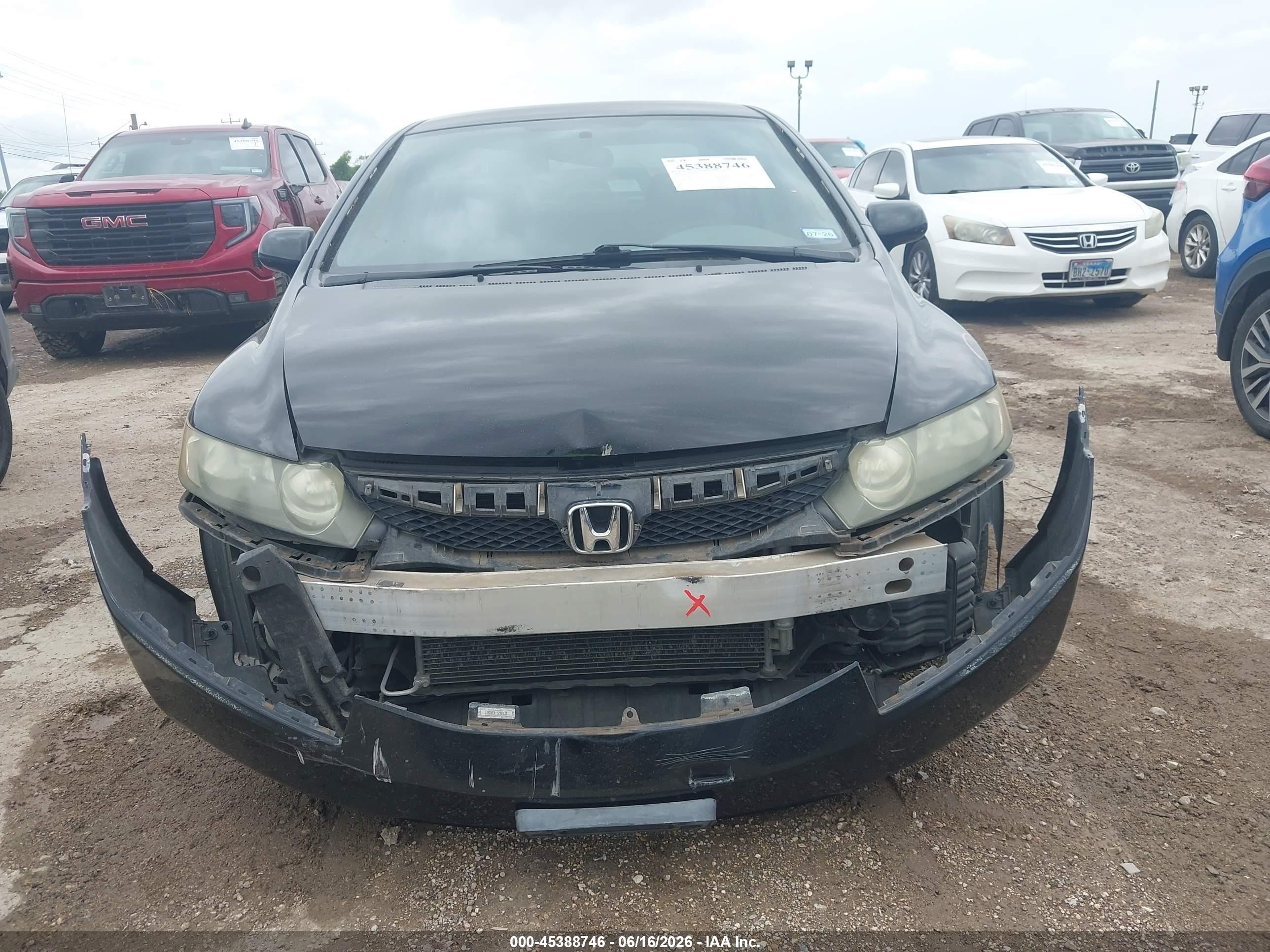 2009 Honda Civic Lx Black vin: 19XFA16519E035148