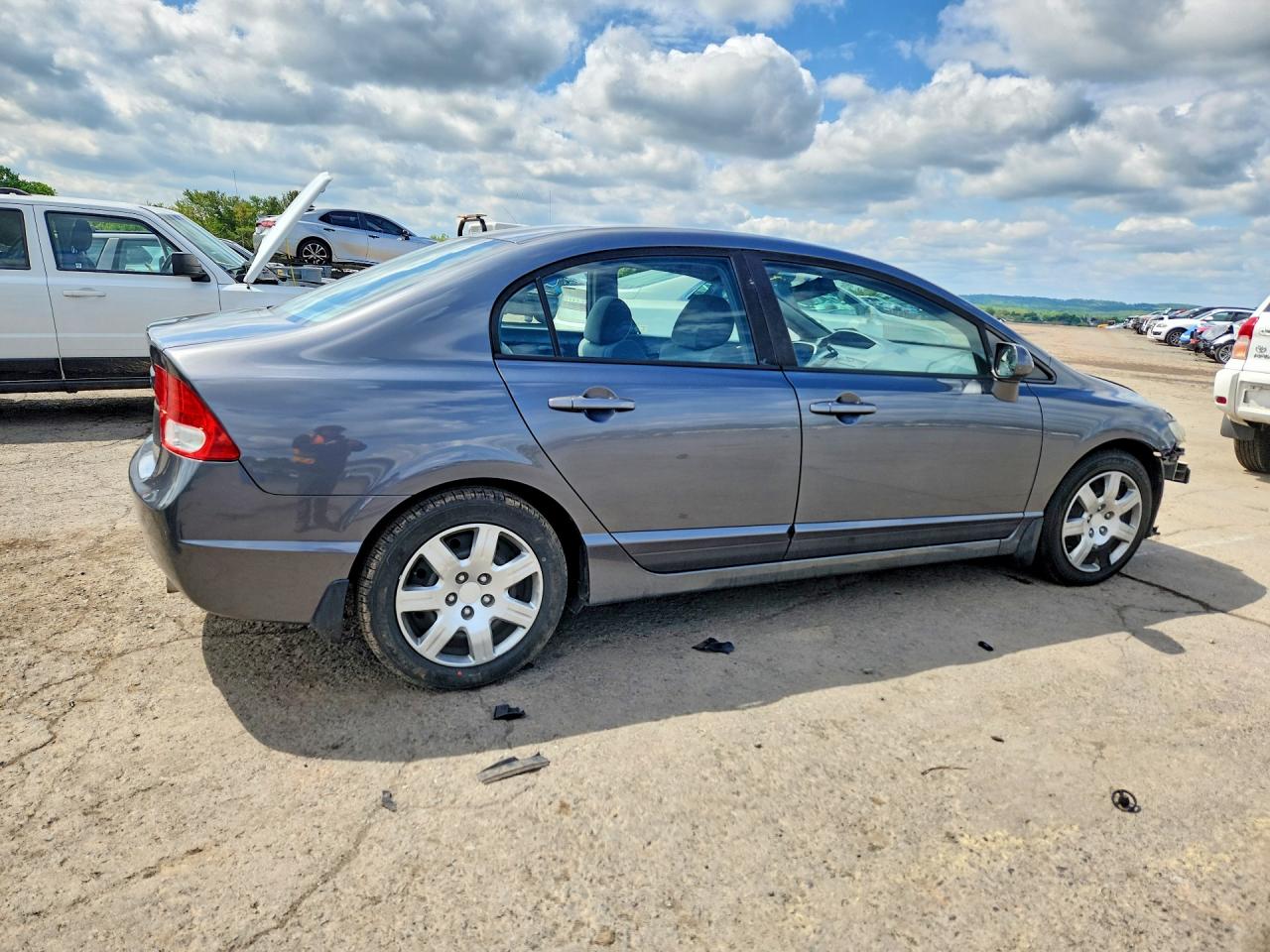 2009 Honda Civic Lx Gray vin: 19XFA16519E042004