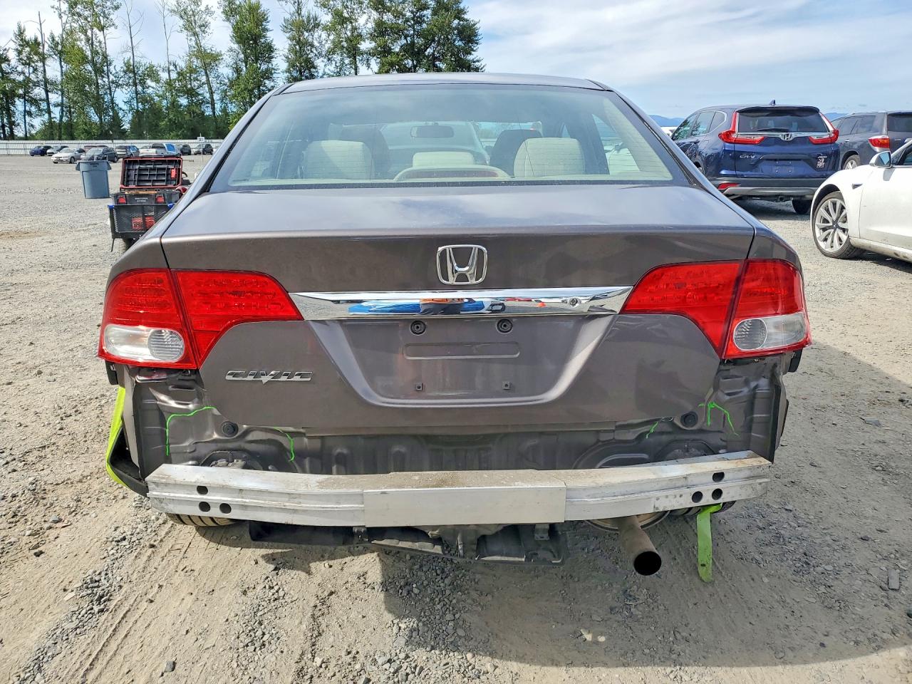 2009 Honda Civic Lx Brown vin: 19XFA16519E052225