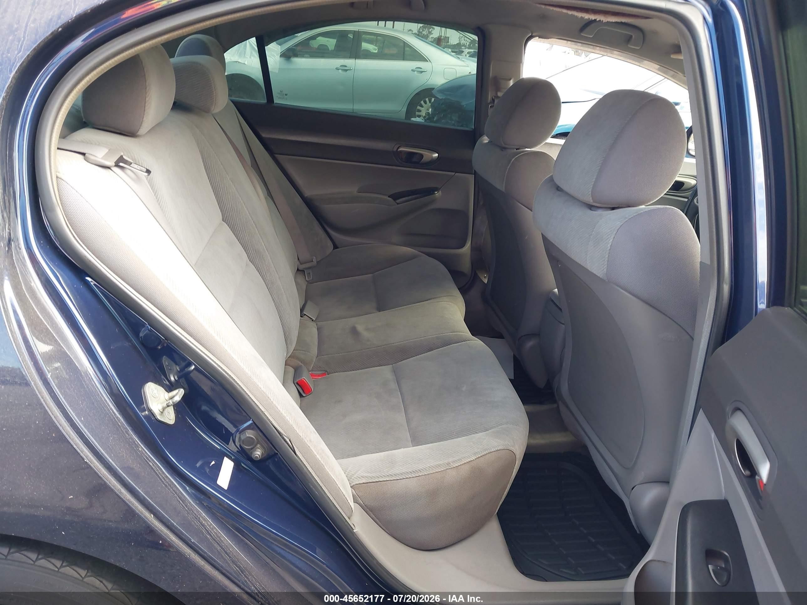 2009 Honda Civic Lx Dark Blue vin: 19XFA16529E004085
