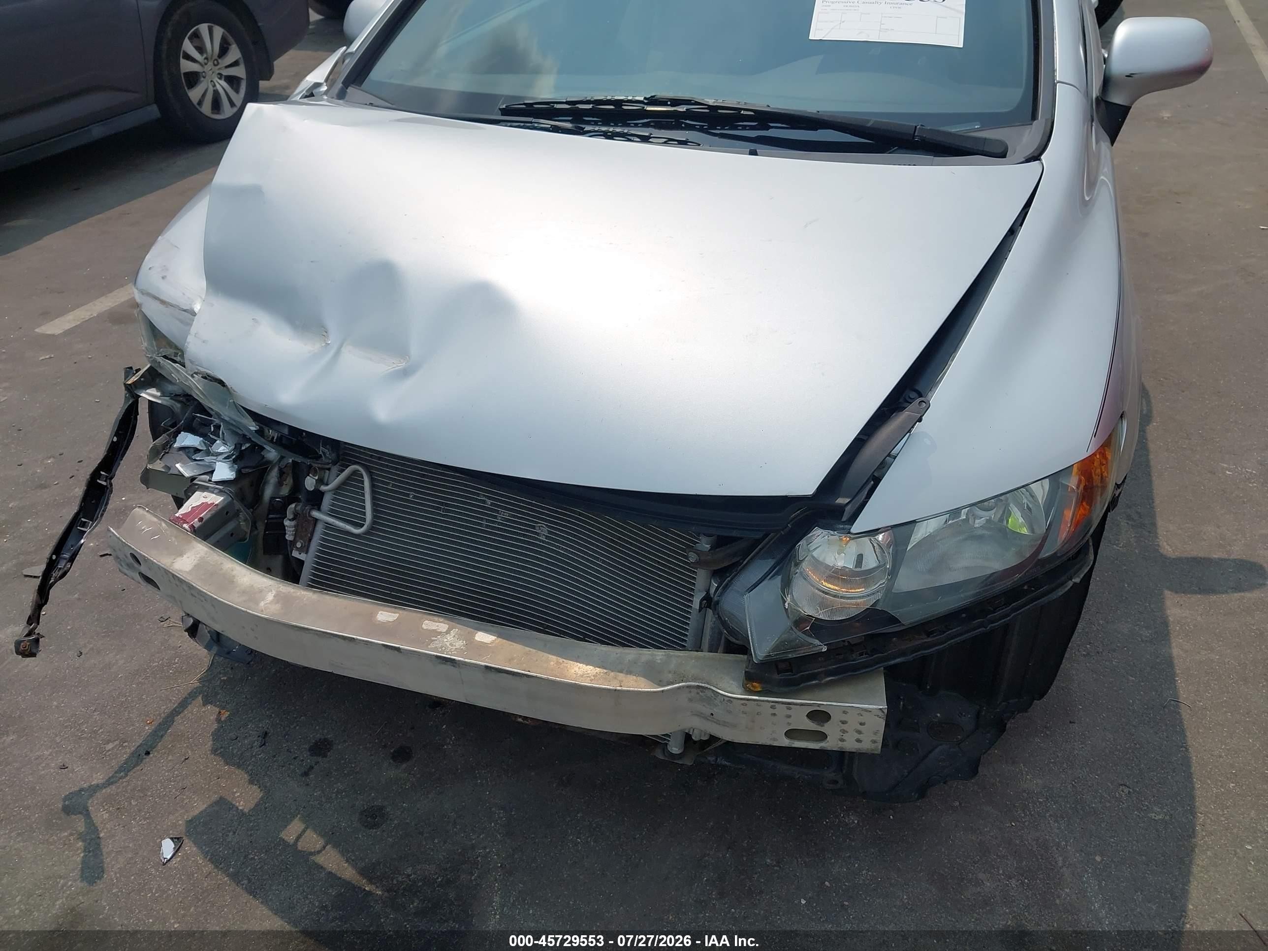 2009 Honda Civic Lx Silver vin: 19XFA16529E013871