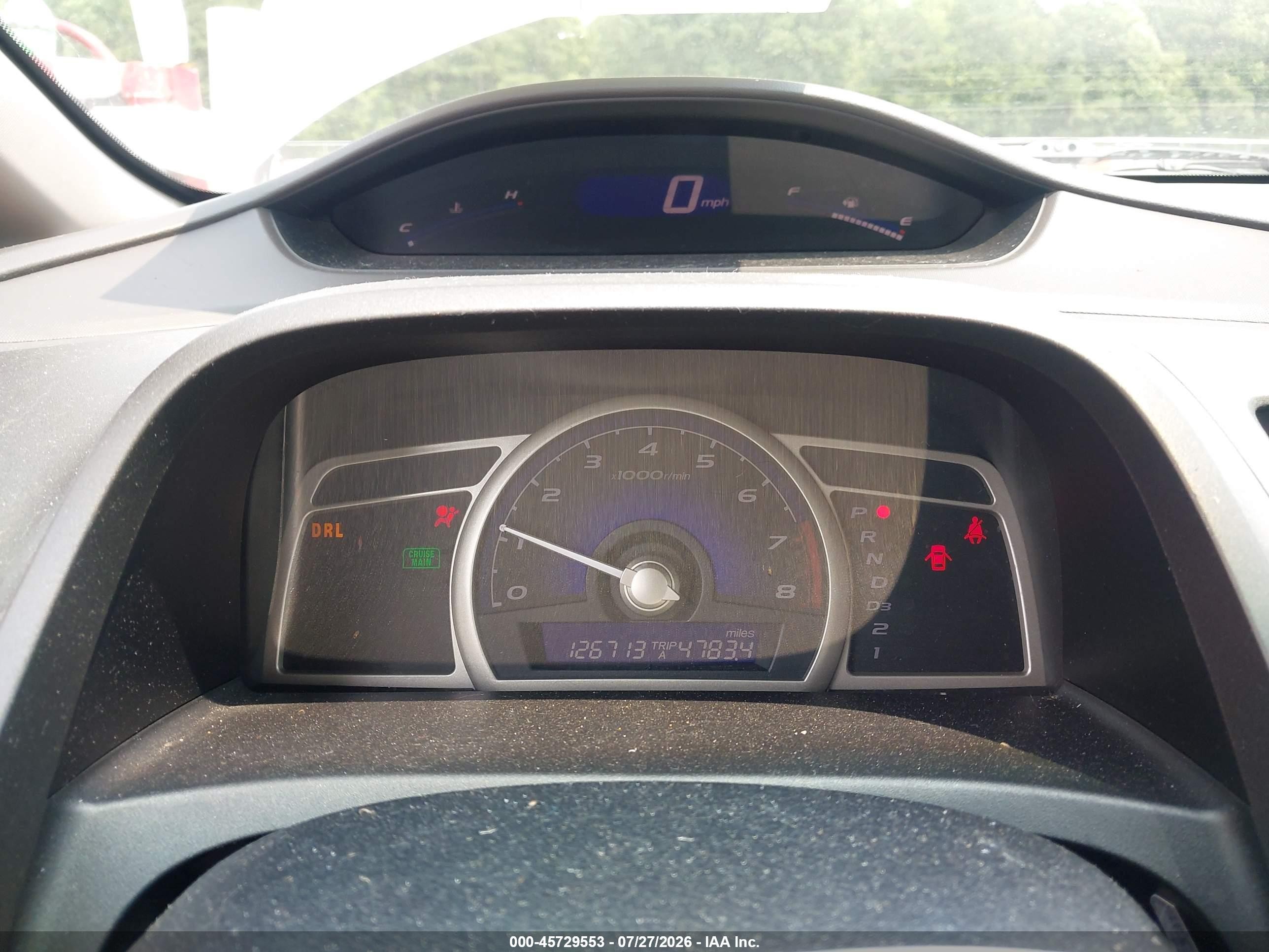 2009 Honda Civic Lx Silver vin: 19XFA16529E013871
