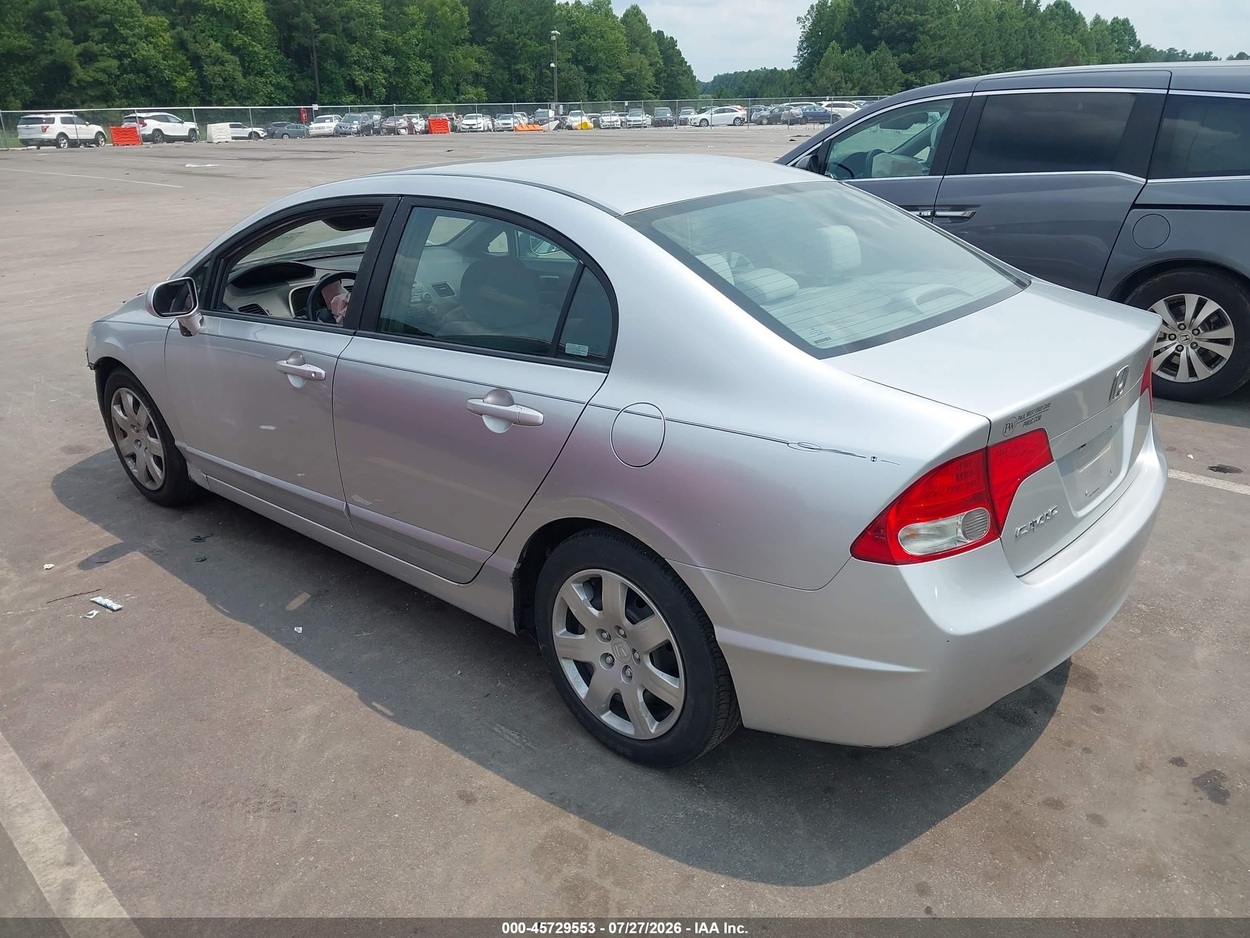 2009 Honda Civic Lx Silver vin: 19XFA16529E013871