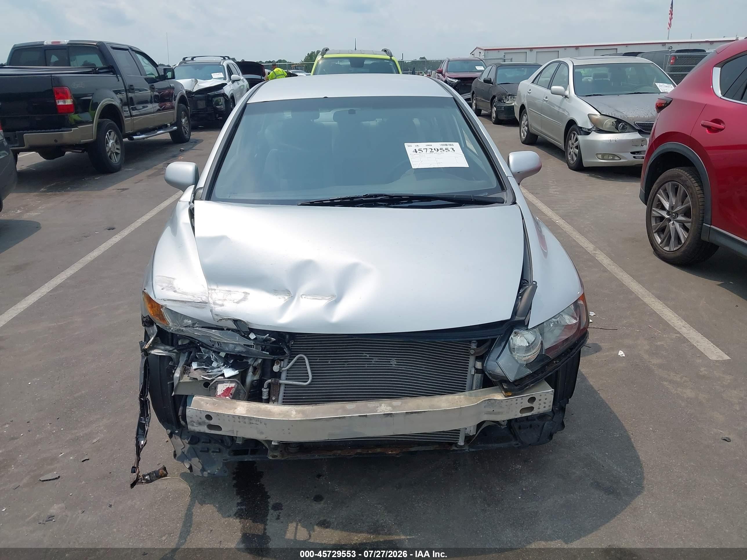 2009 Honda Civic Lx Silver vin: 19XFA16529E013871