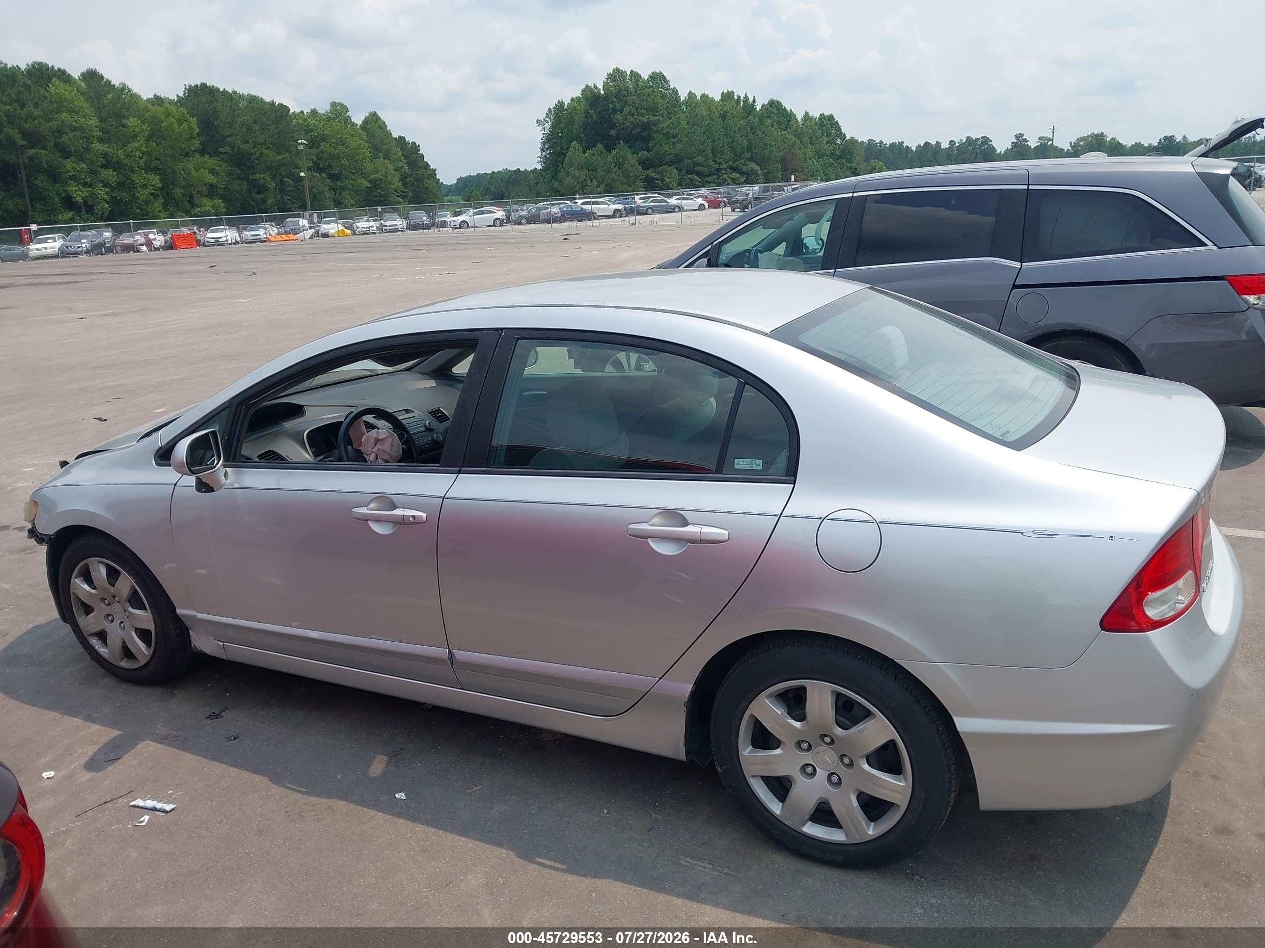 2009 Honda Civic Lx Silver vin: 19XFA16529E013871