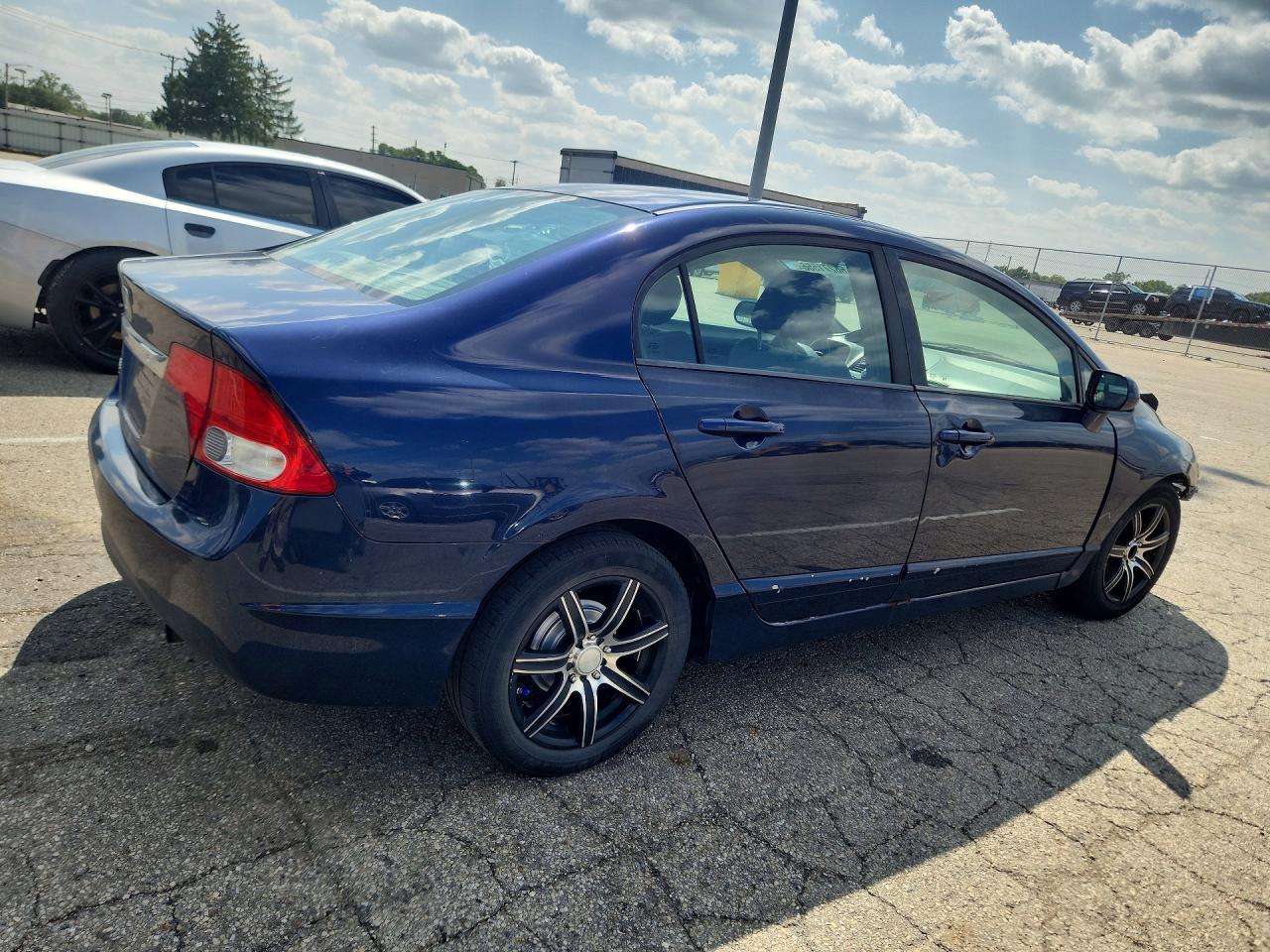 2009 Honda Civic Lx Blue vin: 19XFA16539E003186