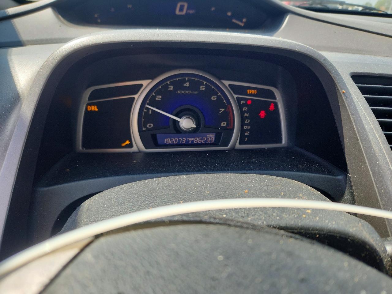 2009 Honda Civic Lx Blue vin: 19XFA16539E003186