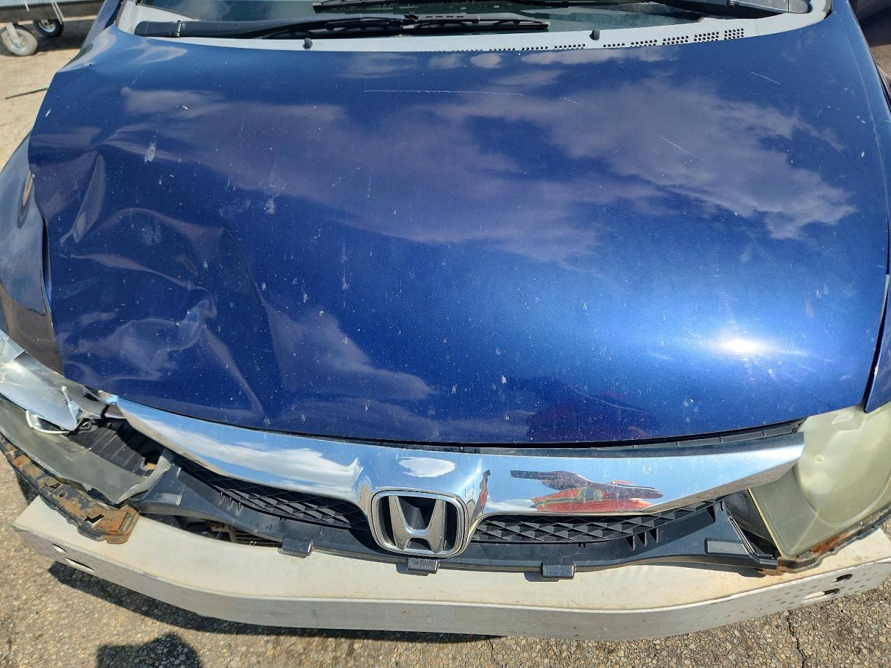 2009 Honda Civic Lx Blue vin: 19XFA16539E003186