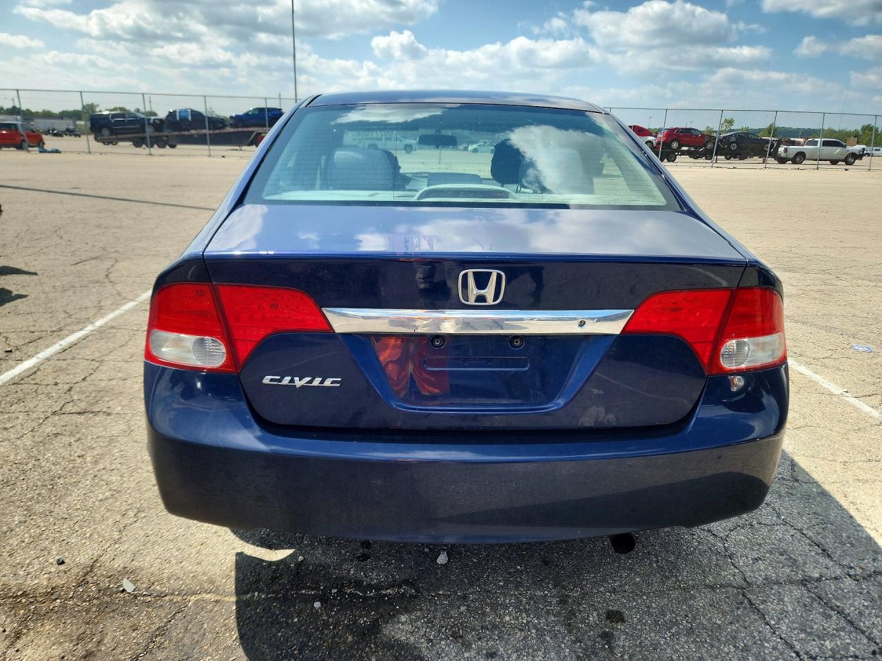 2009 Honda Civic Lx Blue vin: 19XFA16539E003186