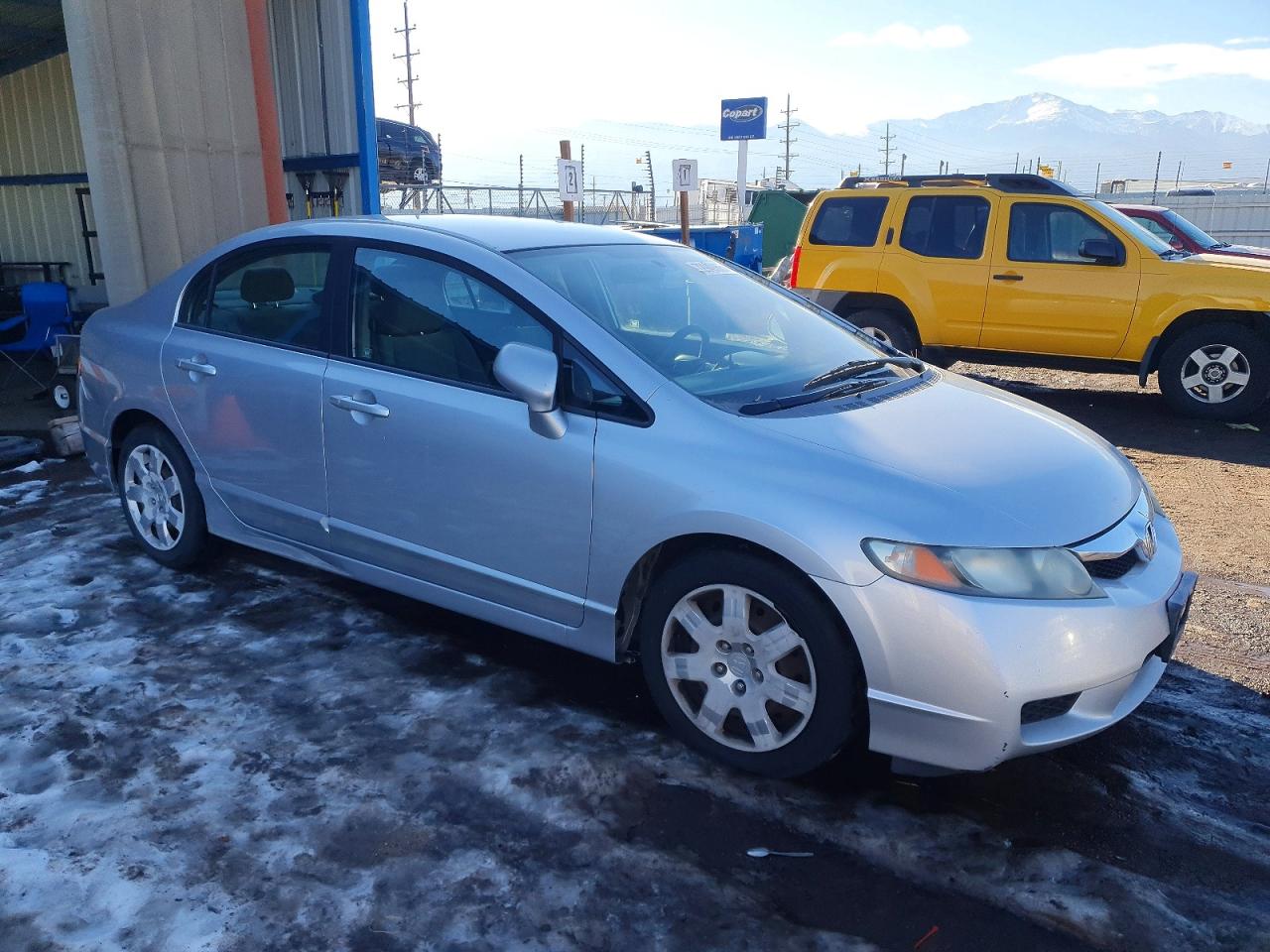 2009 Honda Civic Lx Silver vin: 19XFA16539E016407