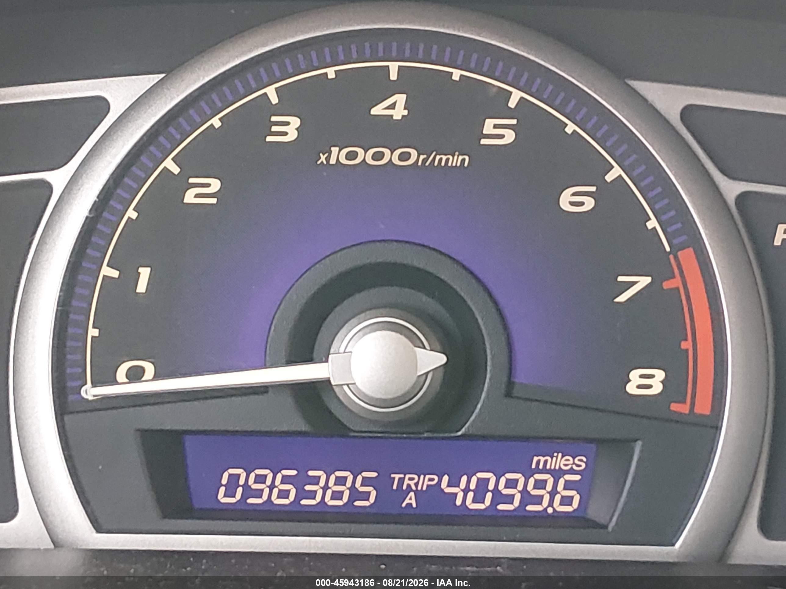 2009 Honda Civic Lx Blue vin: 19XFA16539E016858