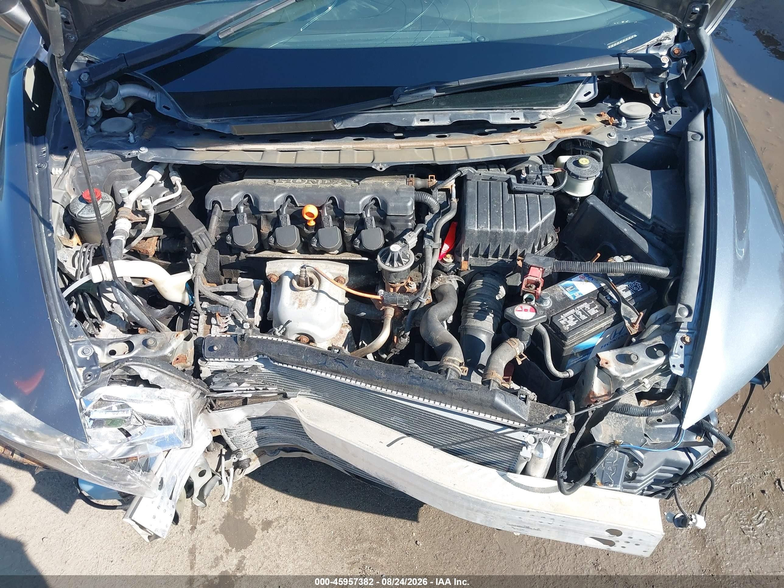 2009 Honda Civic Lx Серый vin: 19XFA16539E024832