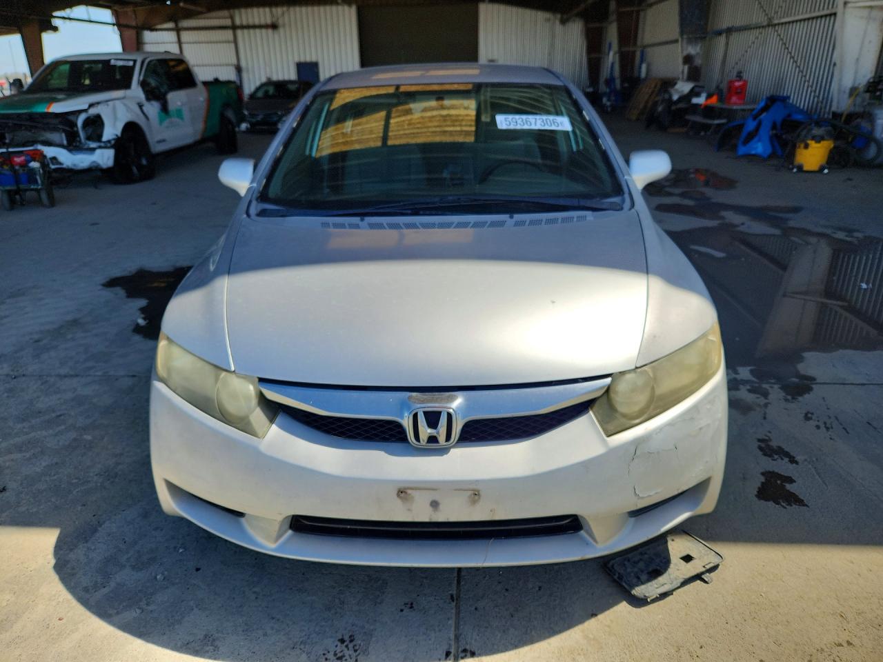 2009 Honda Civic Lx Silver vin: 19XFA16539E028086