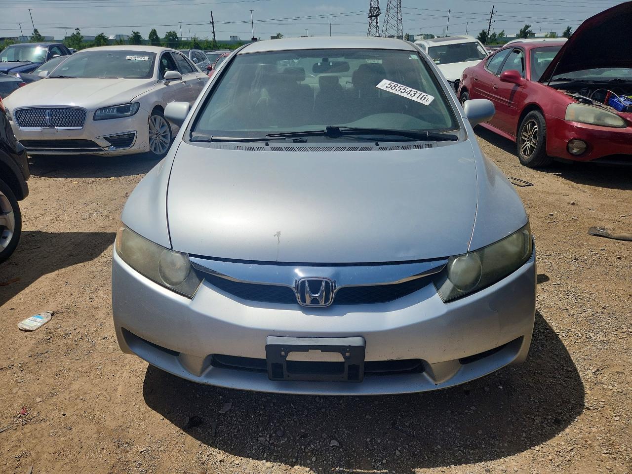 2009 Honda Civic Lx Silver vin: 19XFA16539E028895