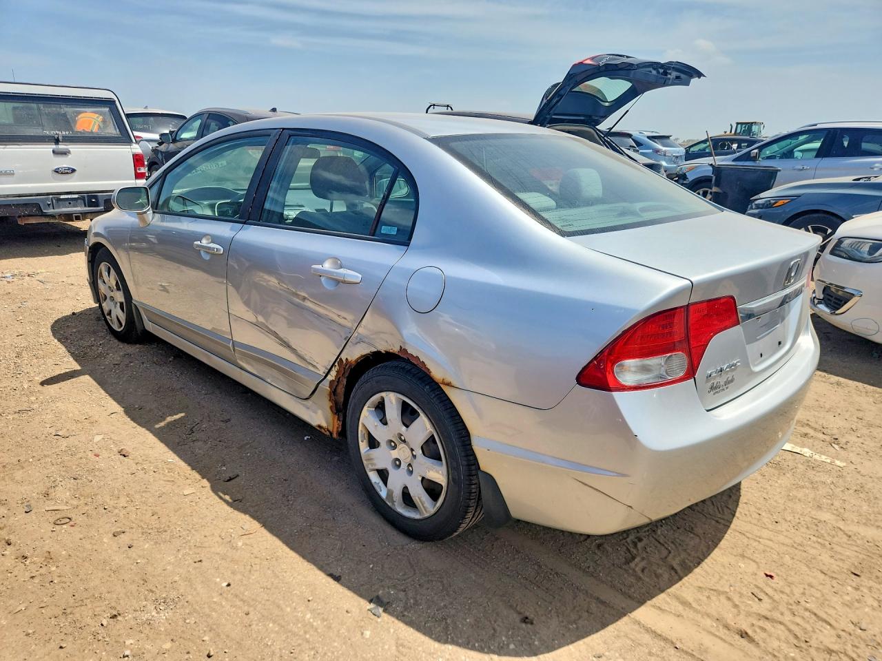 2009 Honda Civic Lx Silver vin: 19XFA16539E028895