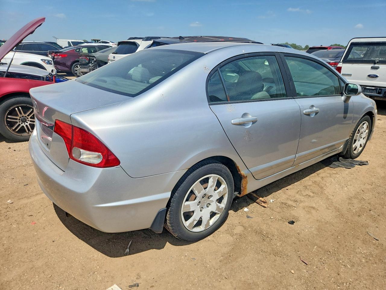 2009 Honda Civic Lx Silver vin: 19XFA16539E028895