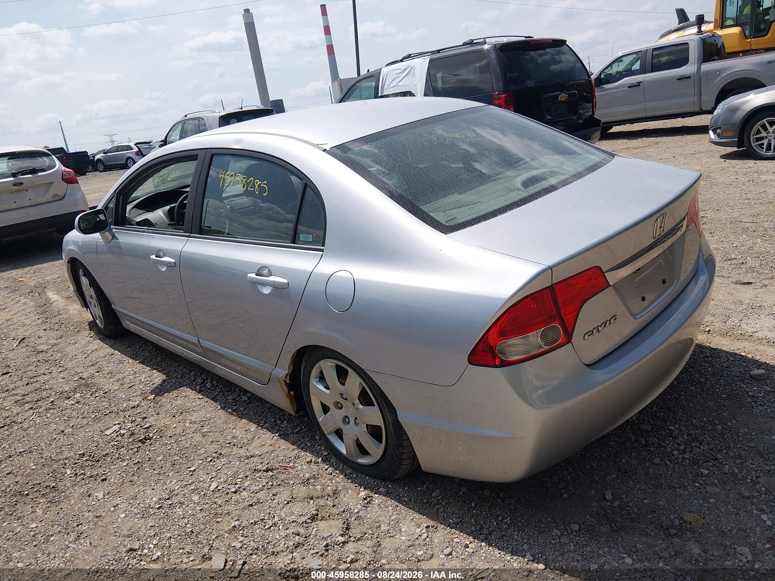 2009 Honda Civic Lx Серебряный vin: 19XFA16539E046684