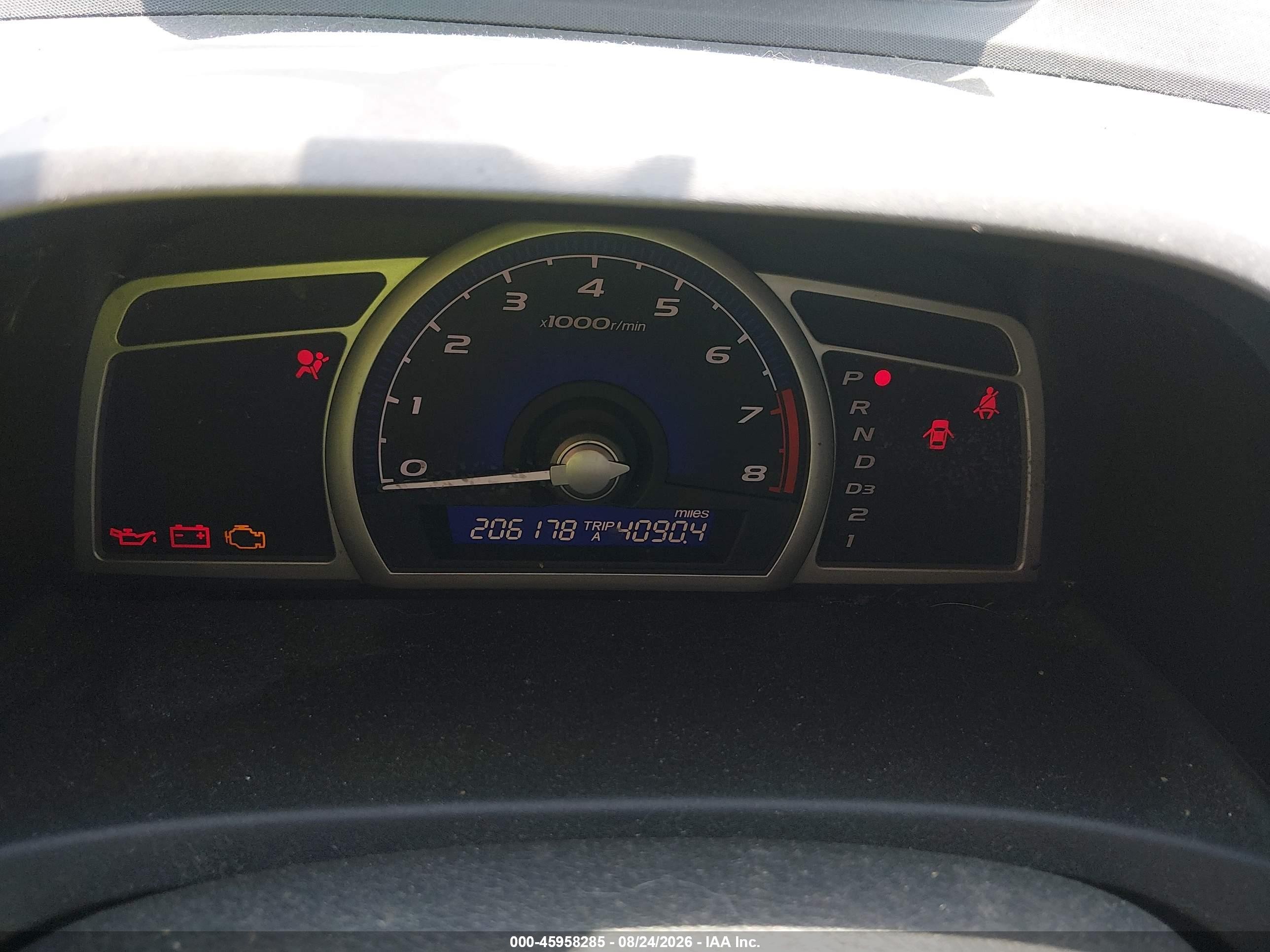 2009 Honda Civic Lx Серебряный vin: 19XFA16539E046684