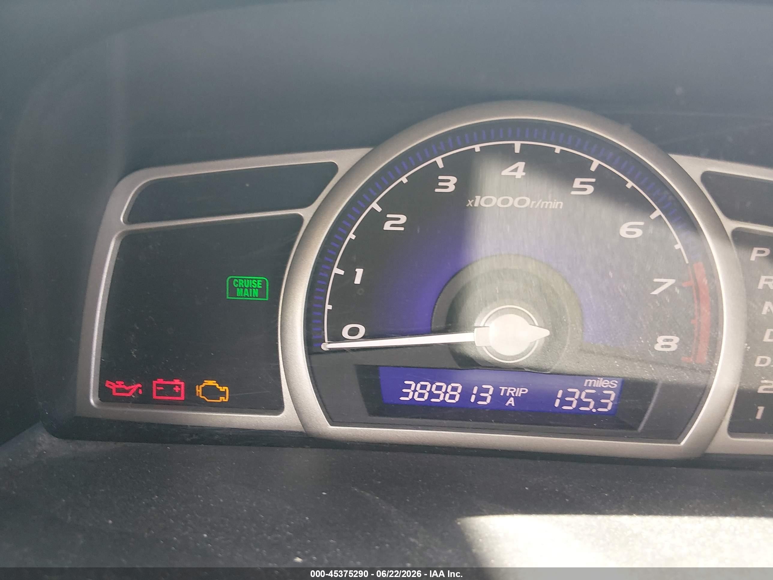 2009 Honda Civic Lx Gray vin: 19XFA16549E003729