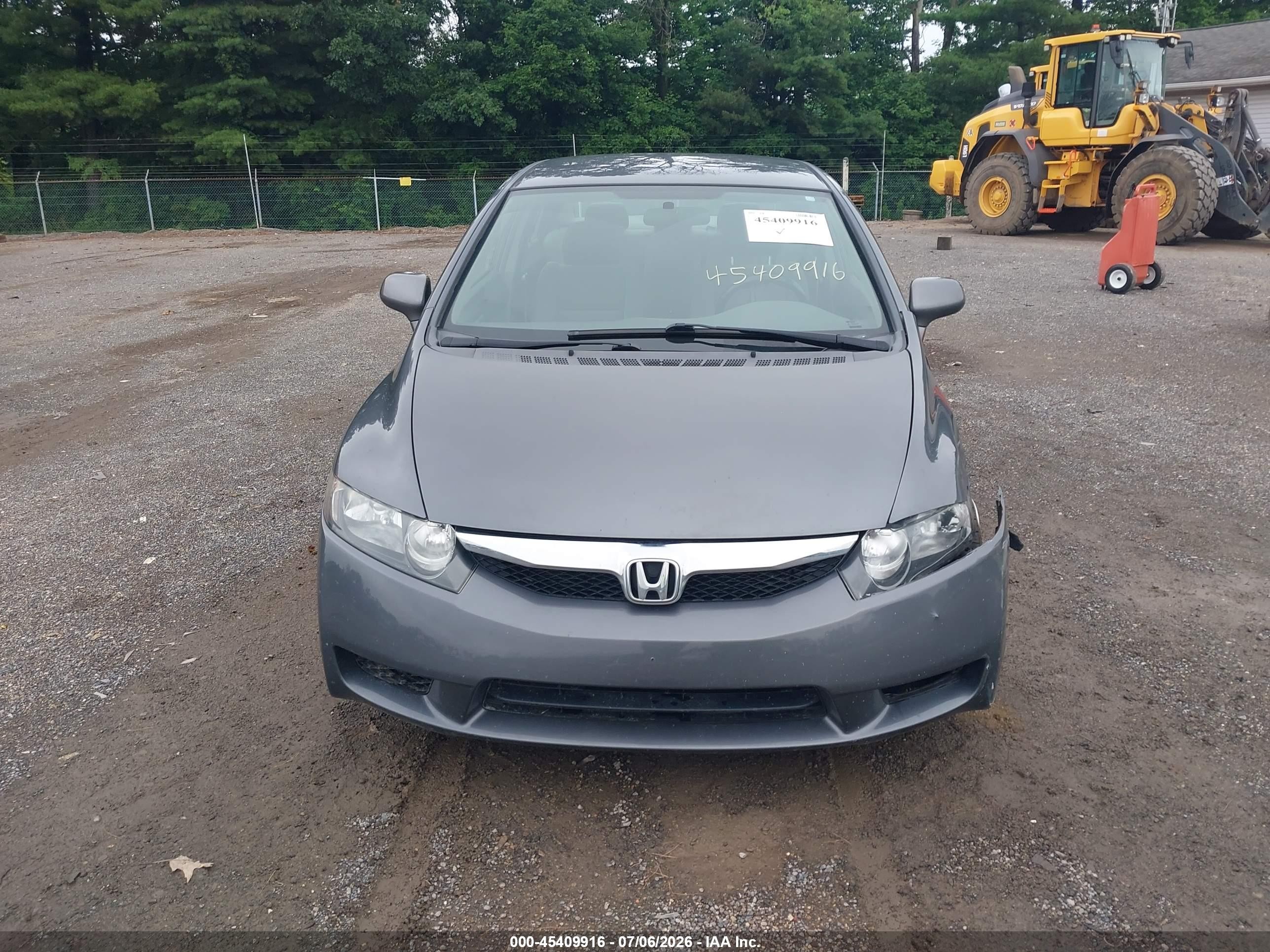 2009 Honda Civic Lx Gray vin: 19XFA16549E025181