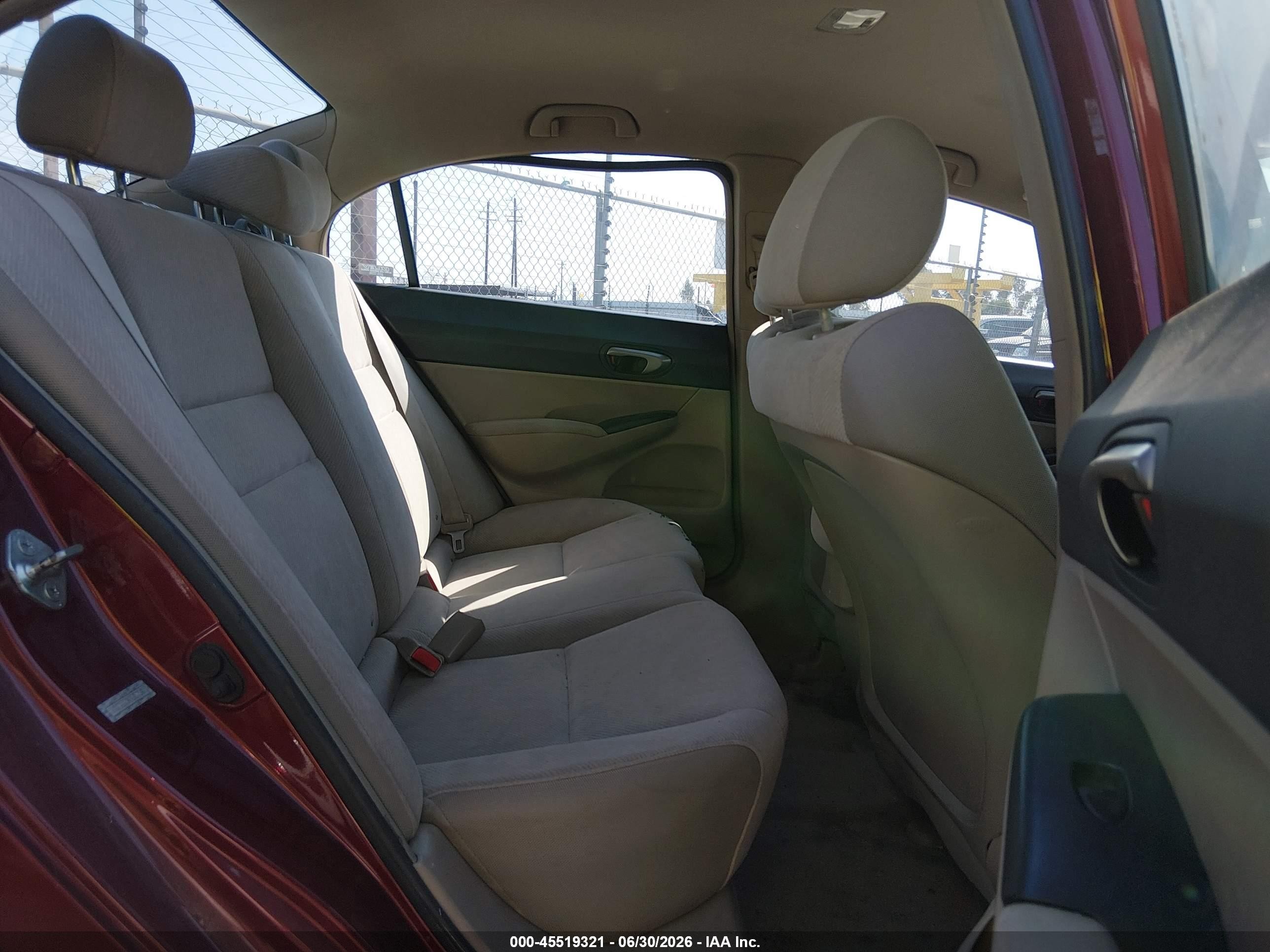 2009 Honda Civic Lx Purple vin: 19XFA16549E037508