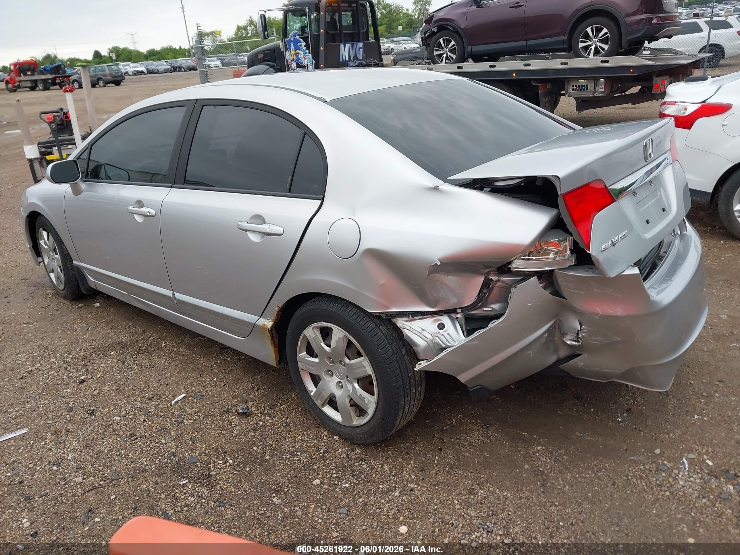 2009 Honda Civic Lx Серебряный vin: 19XFA16549E047181