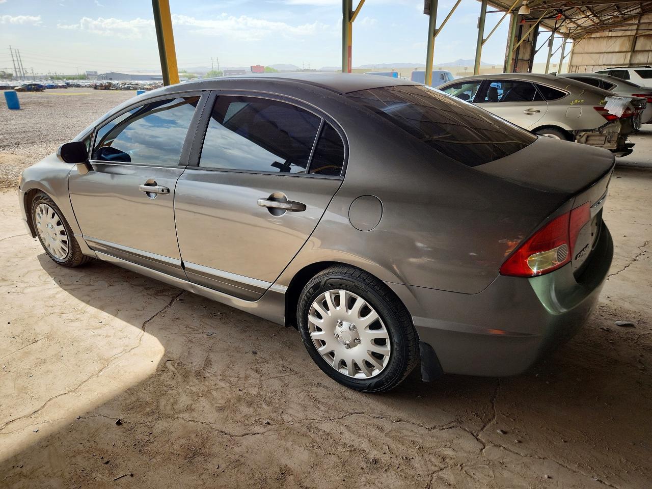 2009 Honda Civic Lx Gray vin: 19XFA16549E048136