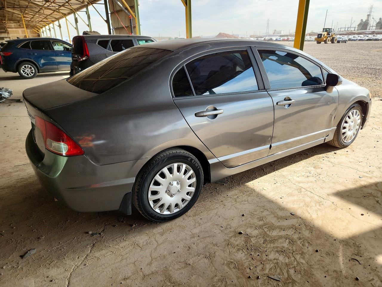 2009 Honda Civic Lx Gray vin: 19XFA16549E048136