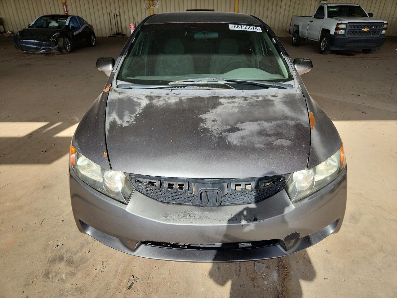 2009 Honda Civic Lx Gray vin: 19XFA16549E048136