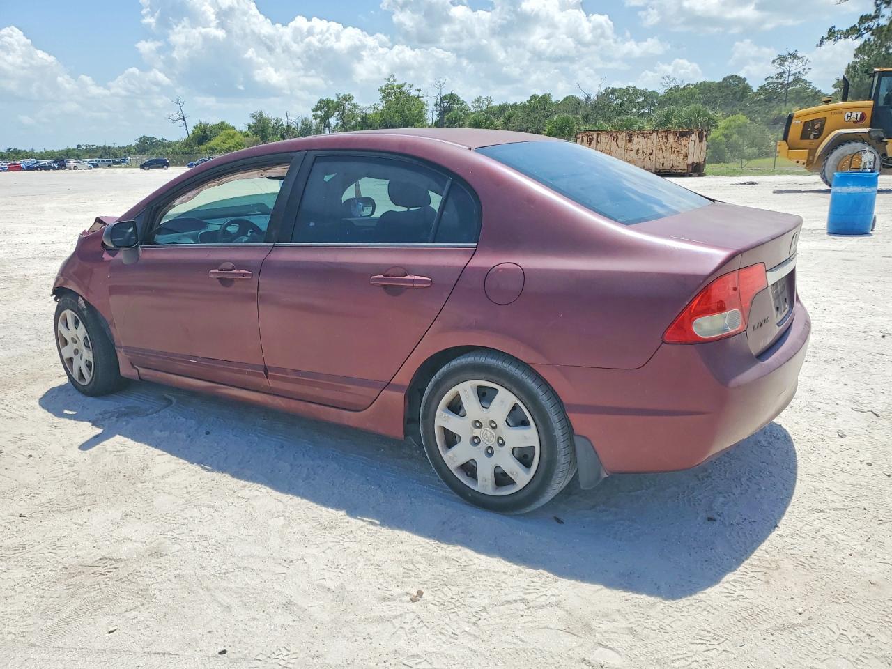 2009 Honda Civic Lx Красный vin: 19XFA16559E005697