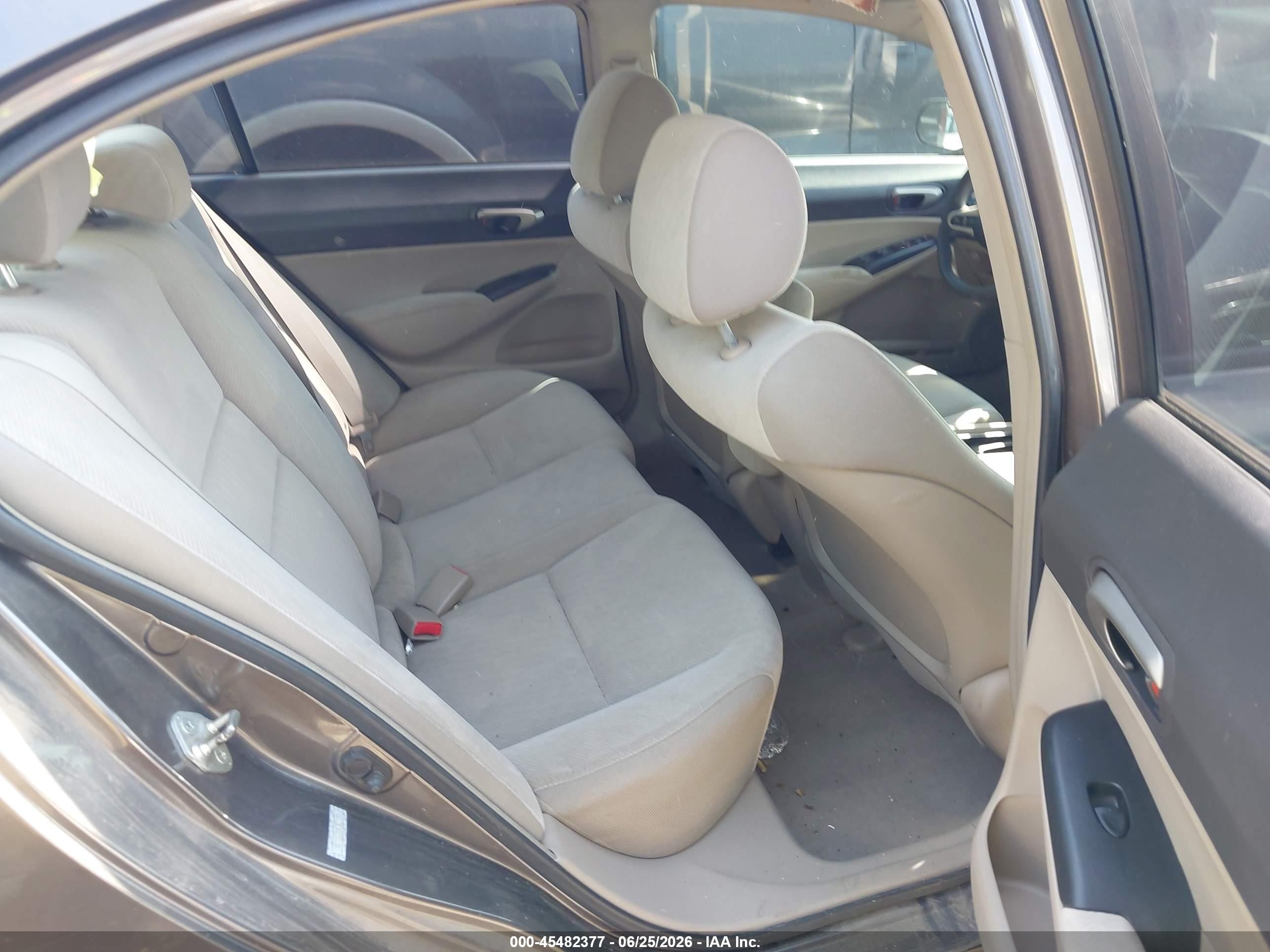 2009 Honda Civic Lx Gray vin: 19XFA16559E027845