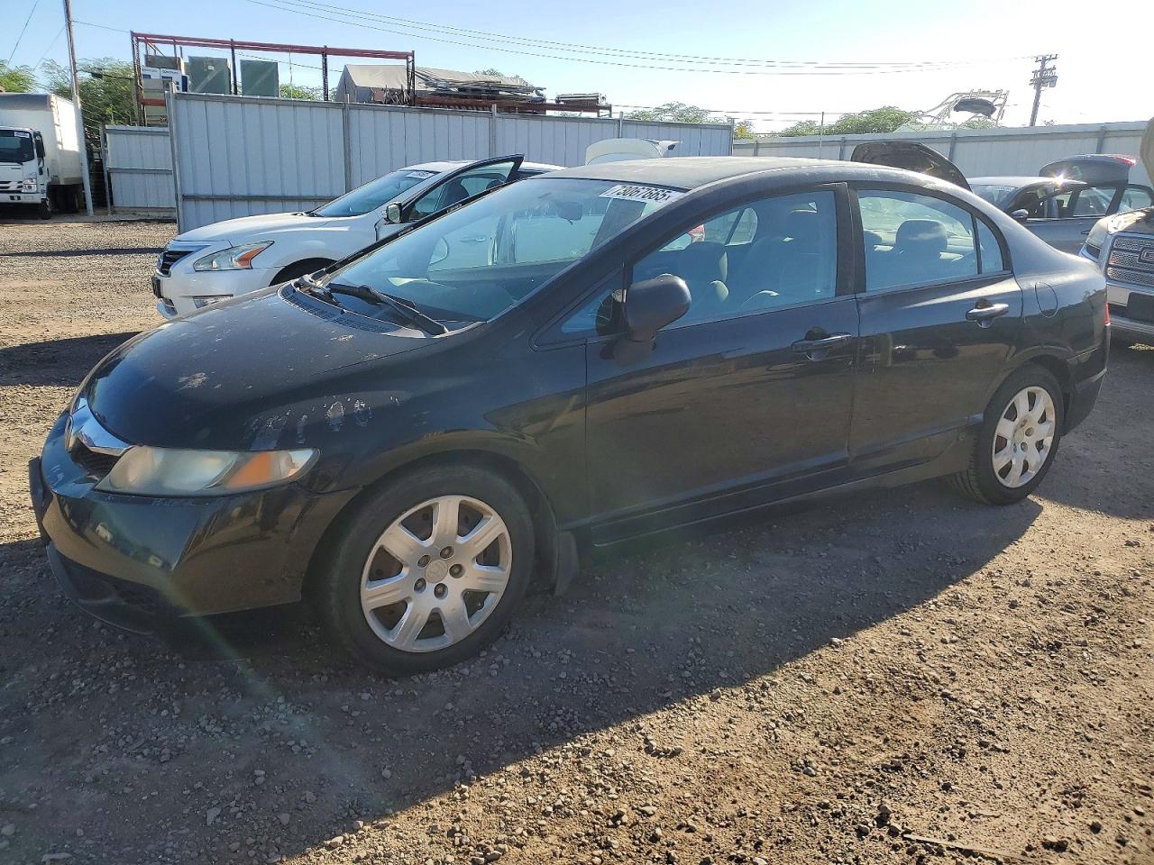 2009 Honda Civic Lx Черный vin: 19XFA16559E033578