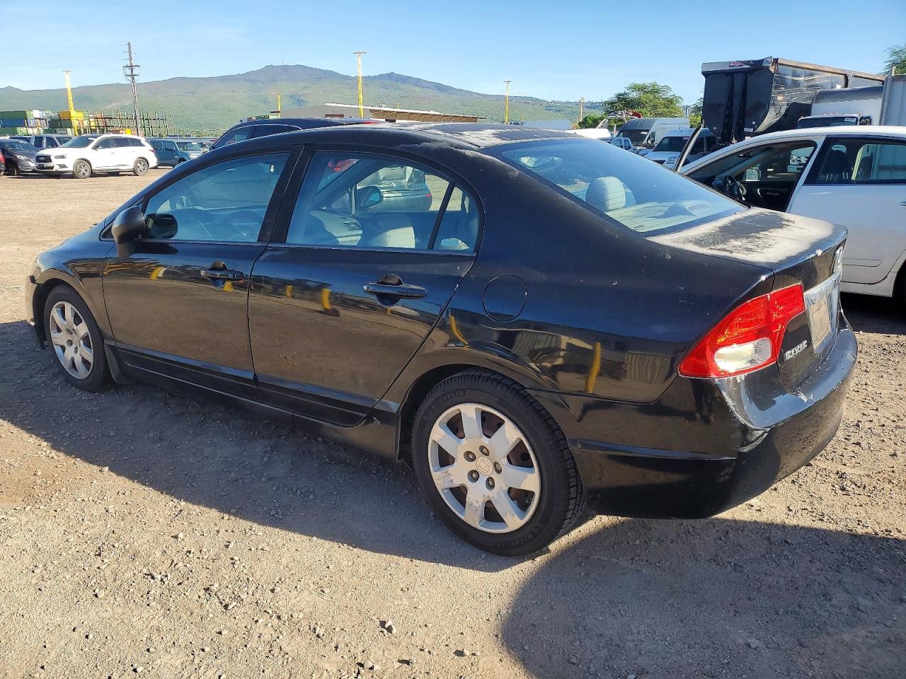 2009 Honda Civic Lx Black vin: 19XFA16559E033578